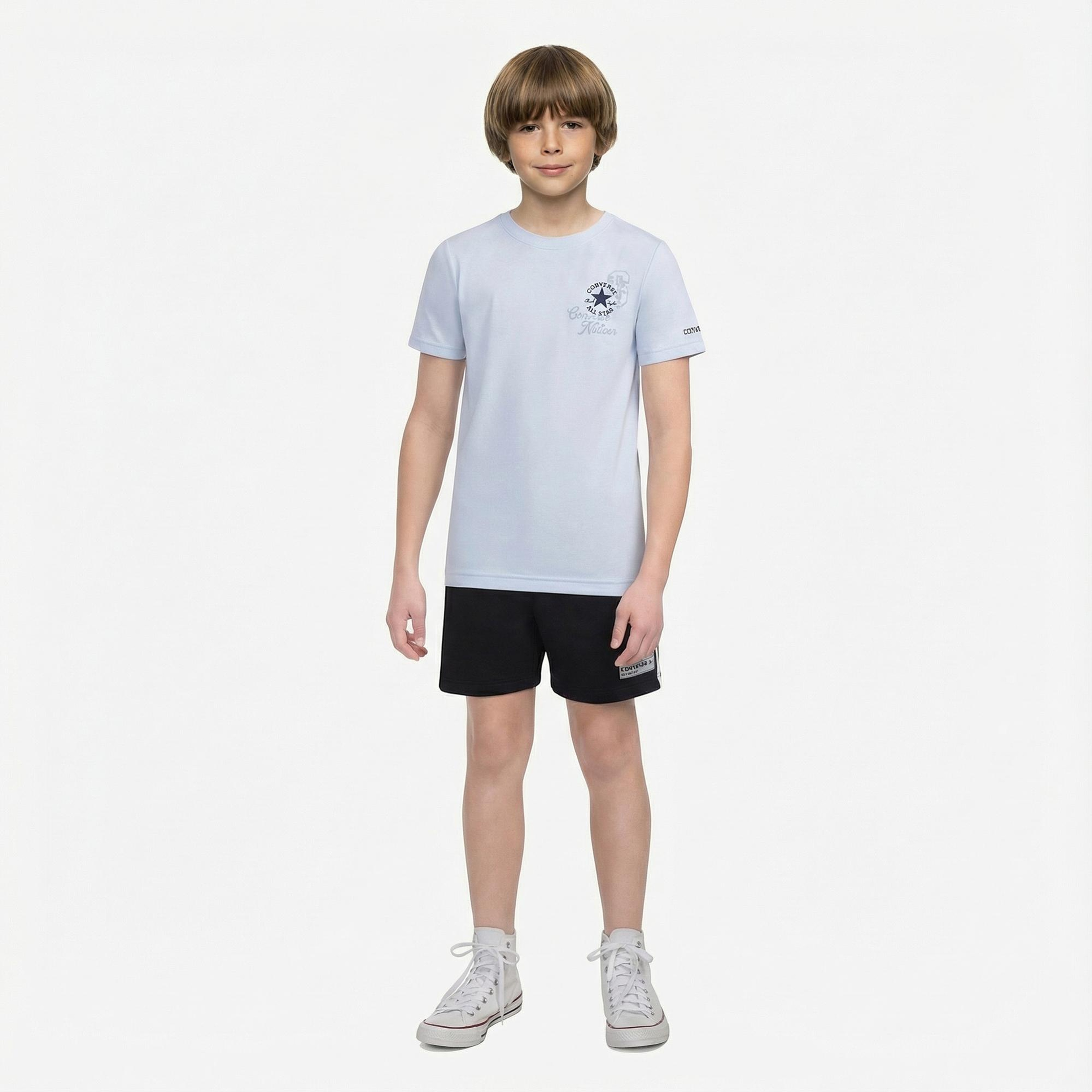 Converse Chuck Taylor All Star Çocuk Açık Mavi T-Shirt