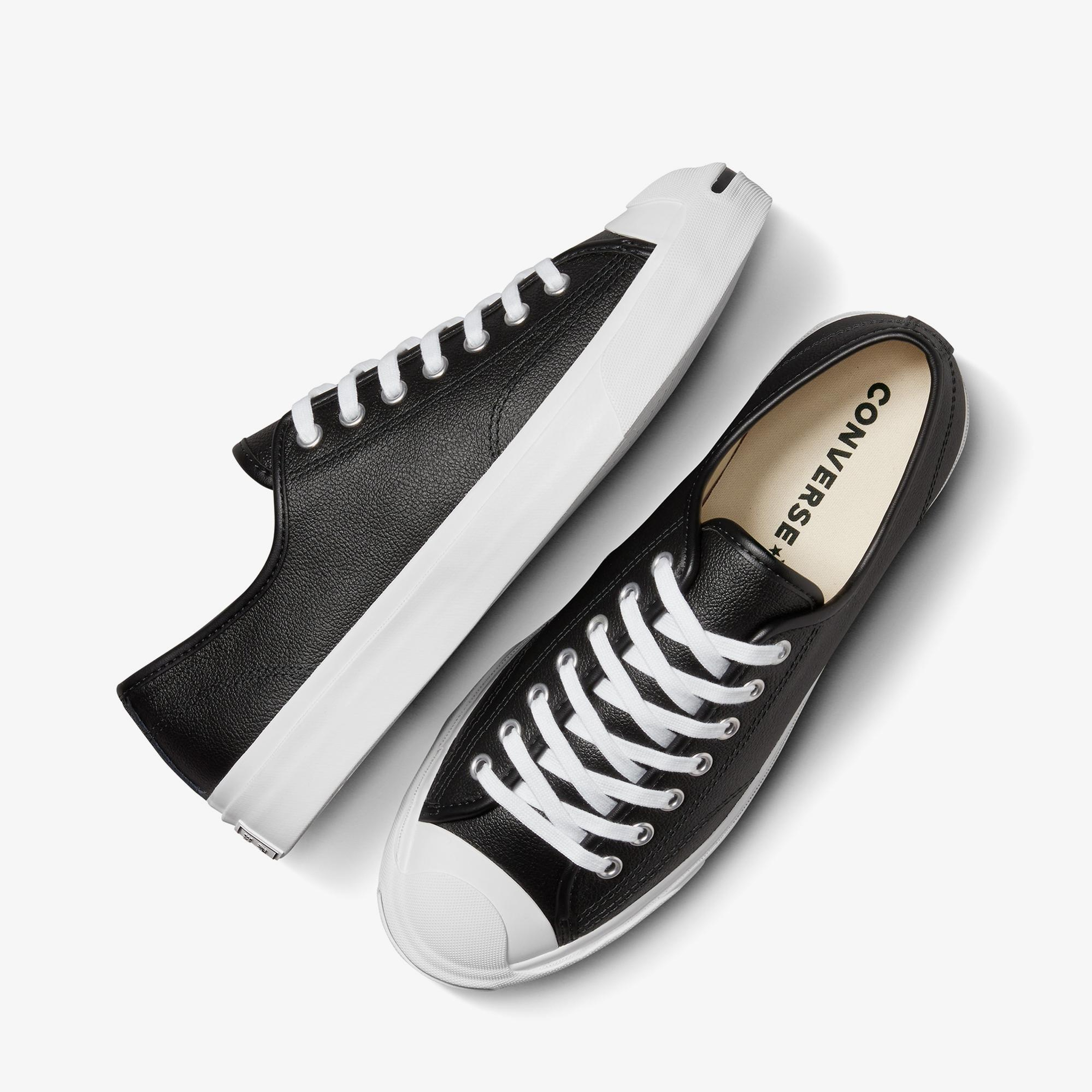 Converse Jack Purcell Unisex Siyah Deri Sneaker