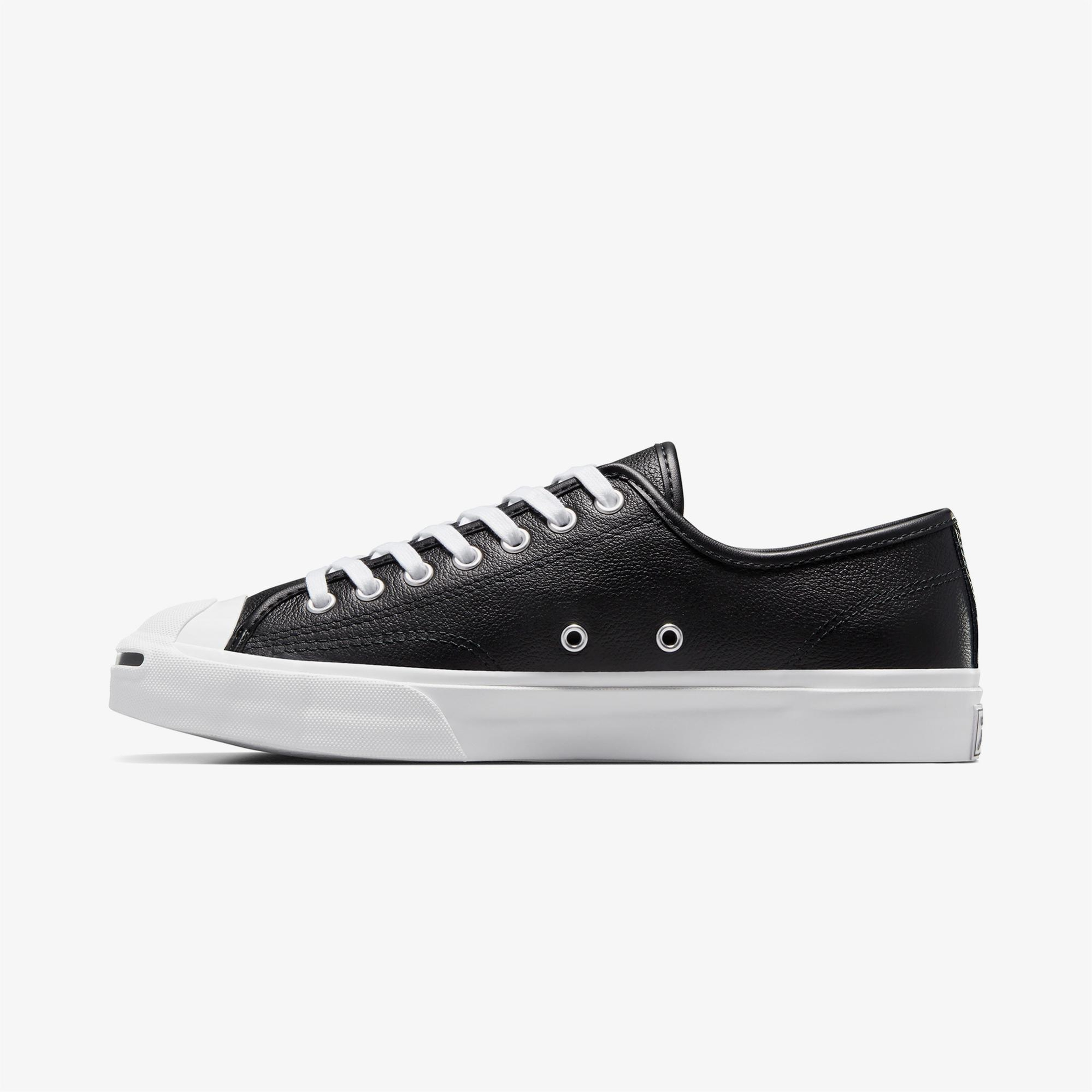 Converse Jack Purcell Unisex Siyah Deri Sneaker