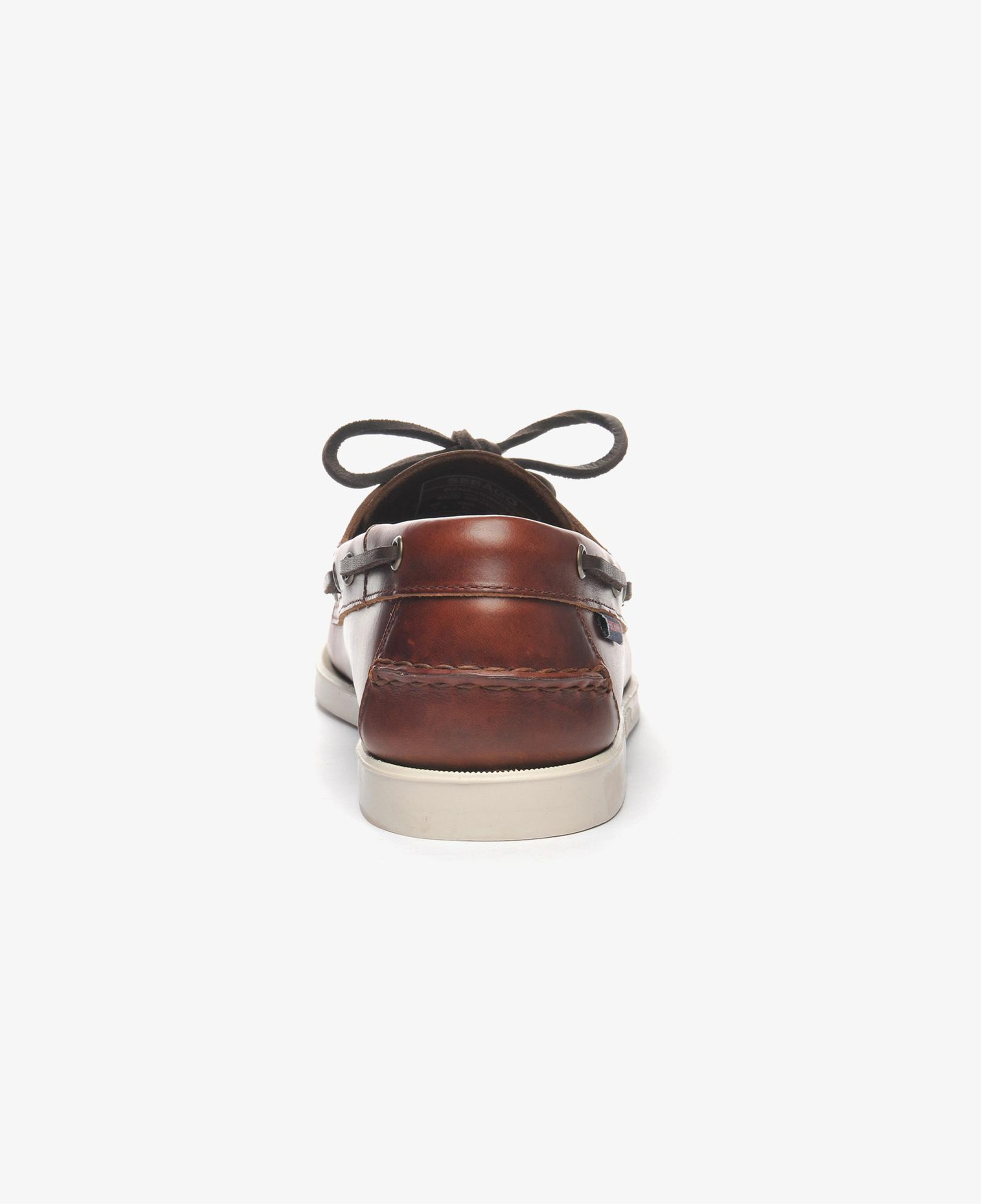 Sebago Docksides Portland Waxed Erkek Kahverengi/Krem Deri Ayakkabı