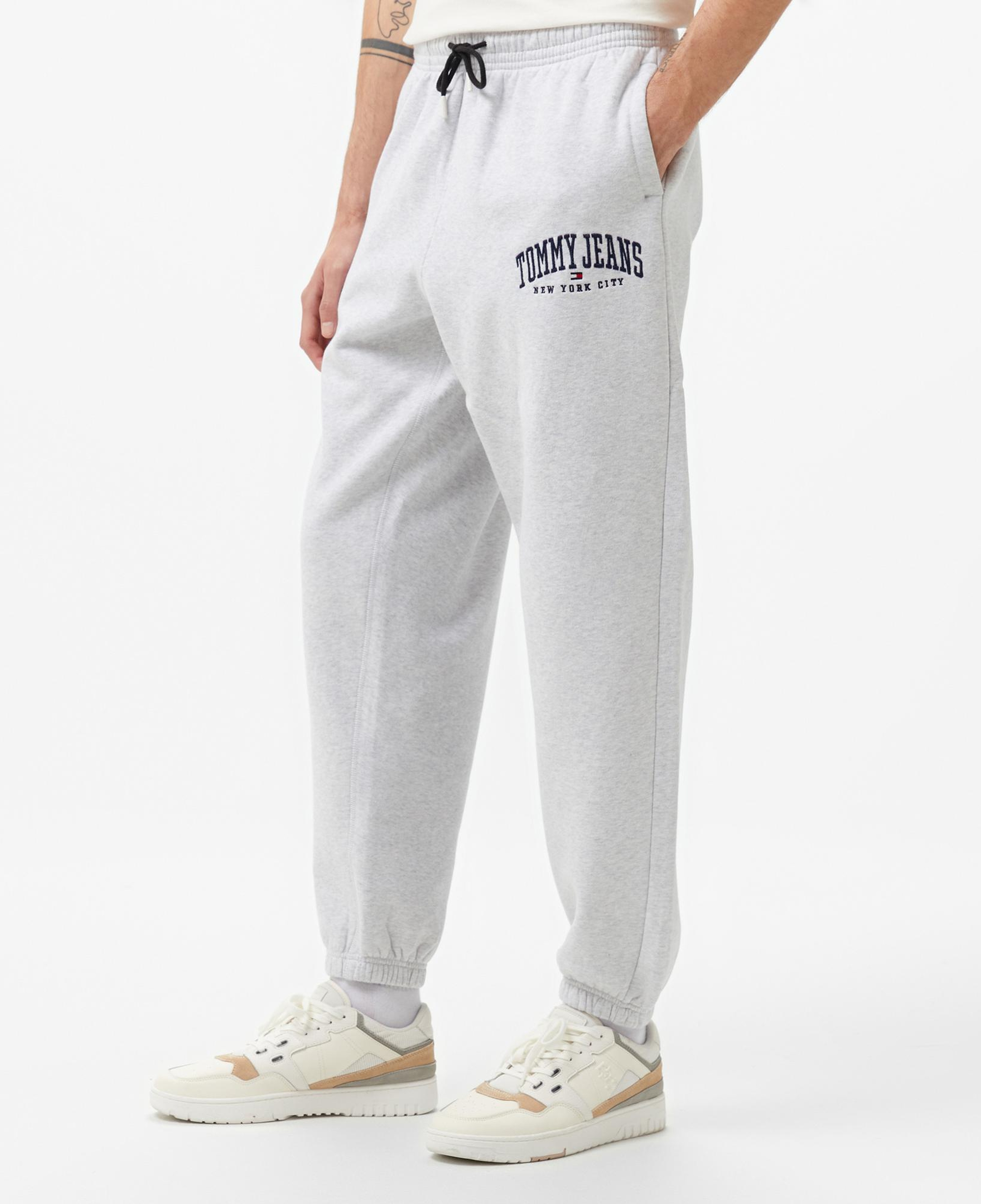 Tommy Hilfiger Jeans Varsitys Erkek Gri Eşofman Altı