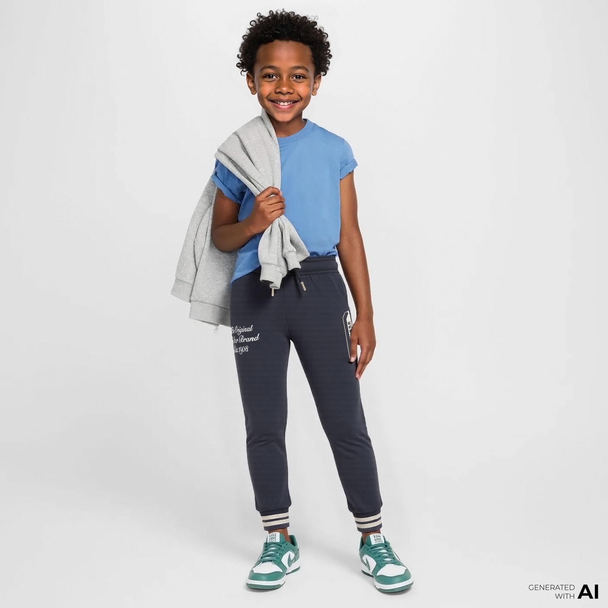 Converse Retro Varsity Çocuk Antrasit Eşofman Altı