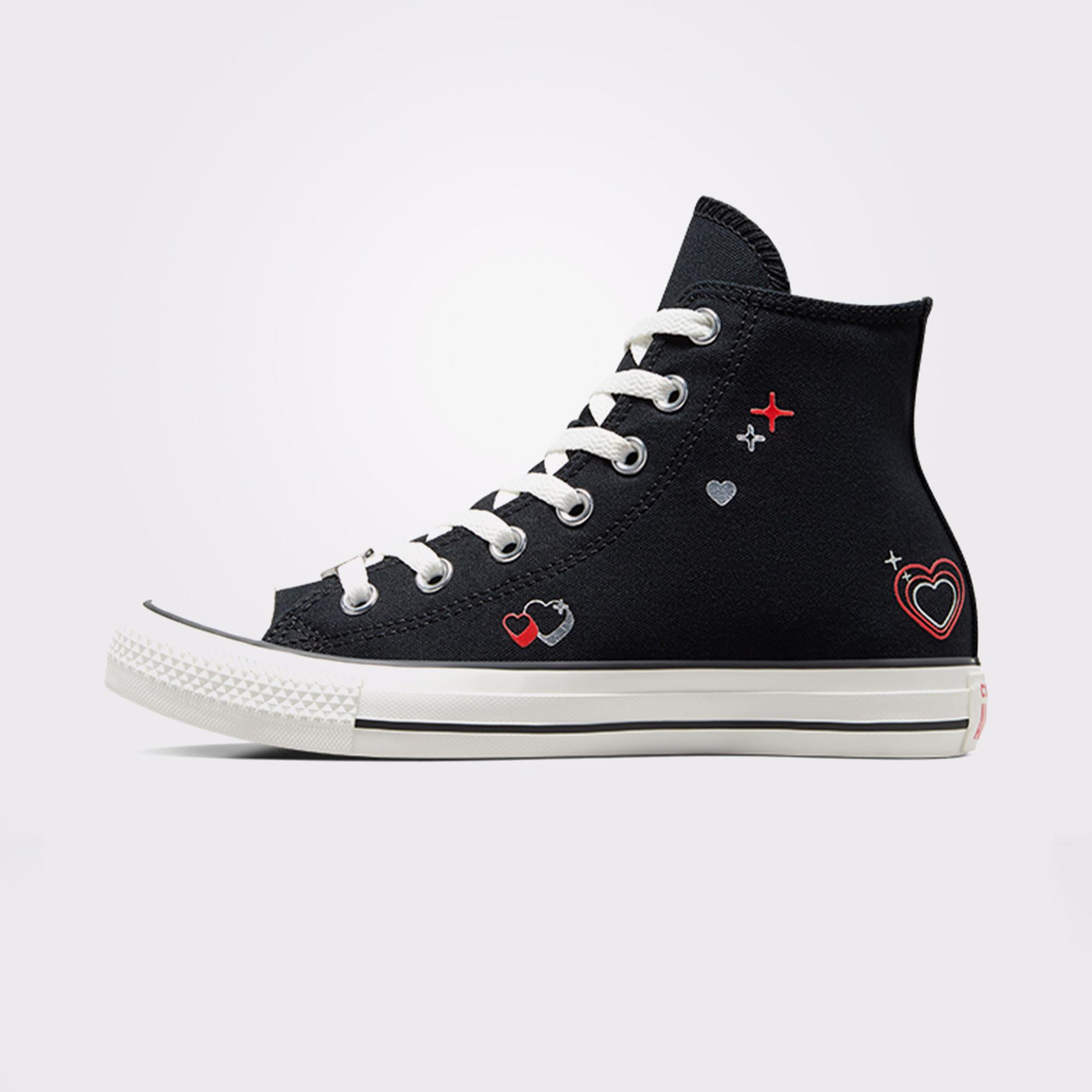 Converse Chuck Taylor All Star Y2K Heart Kadın Siyah Sneaker
