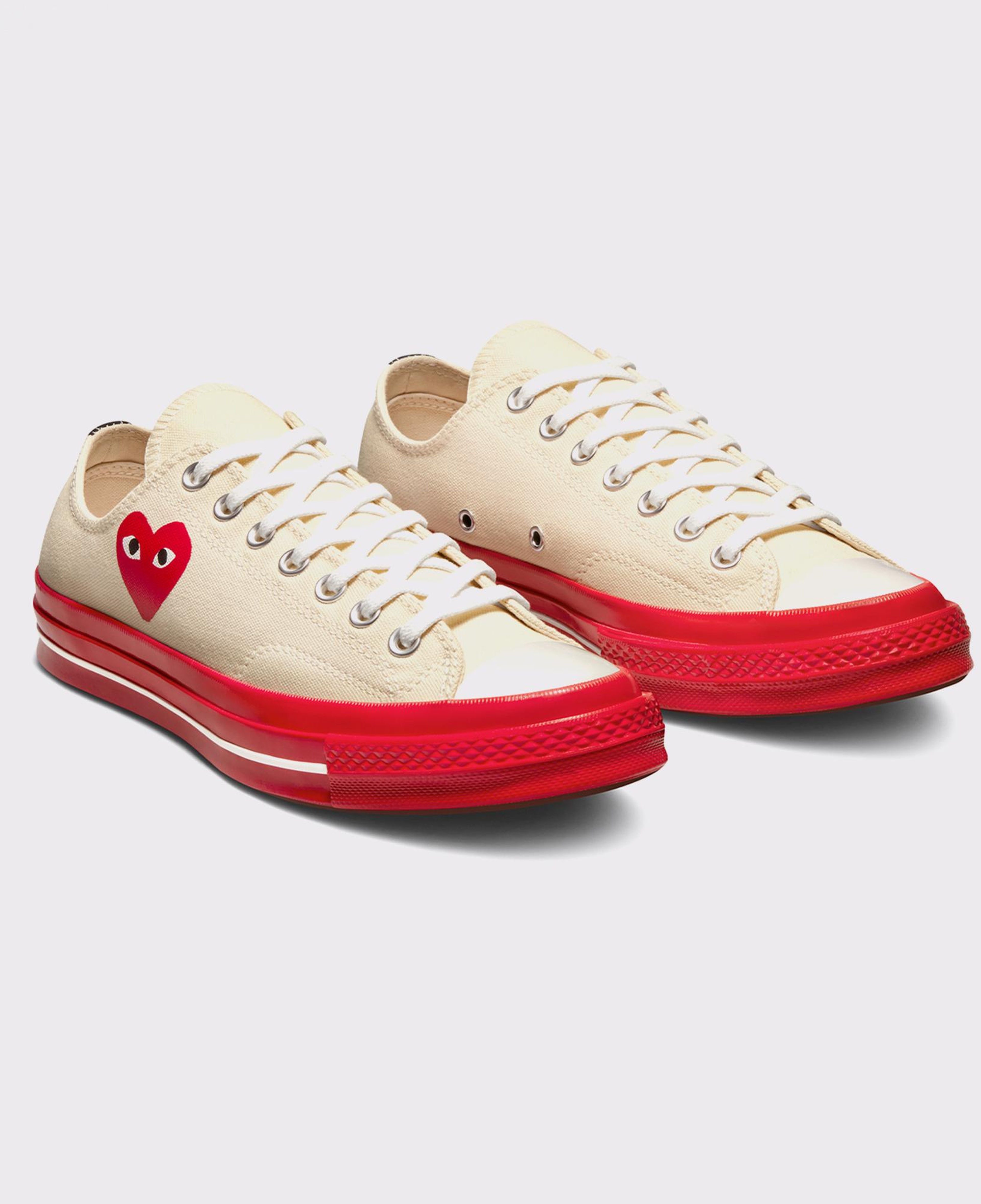 Converse X Comme Des Garçons Play Chuck 70 Unisex Krem Sneaker