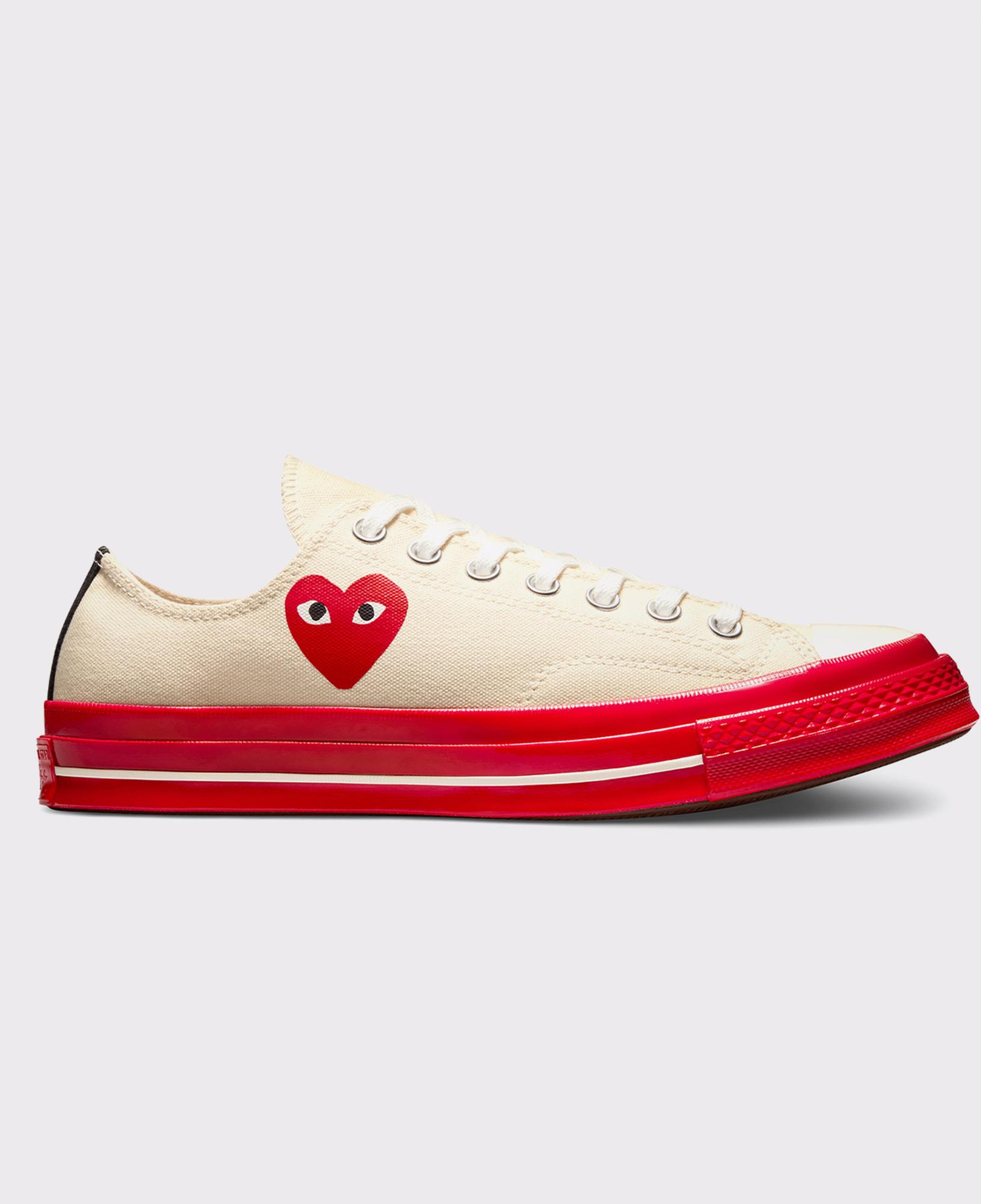 Converse X Comme Des Garçons Play Chuck 70 Unisex Krem Sneaker