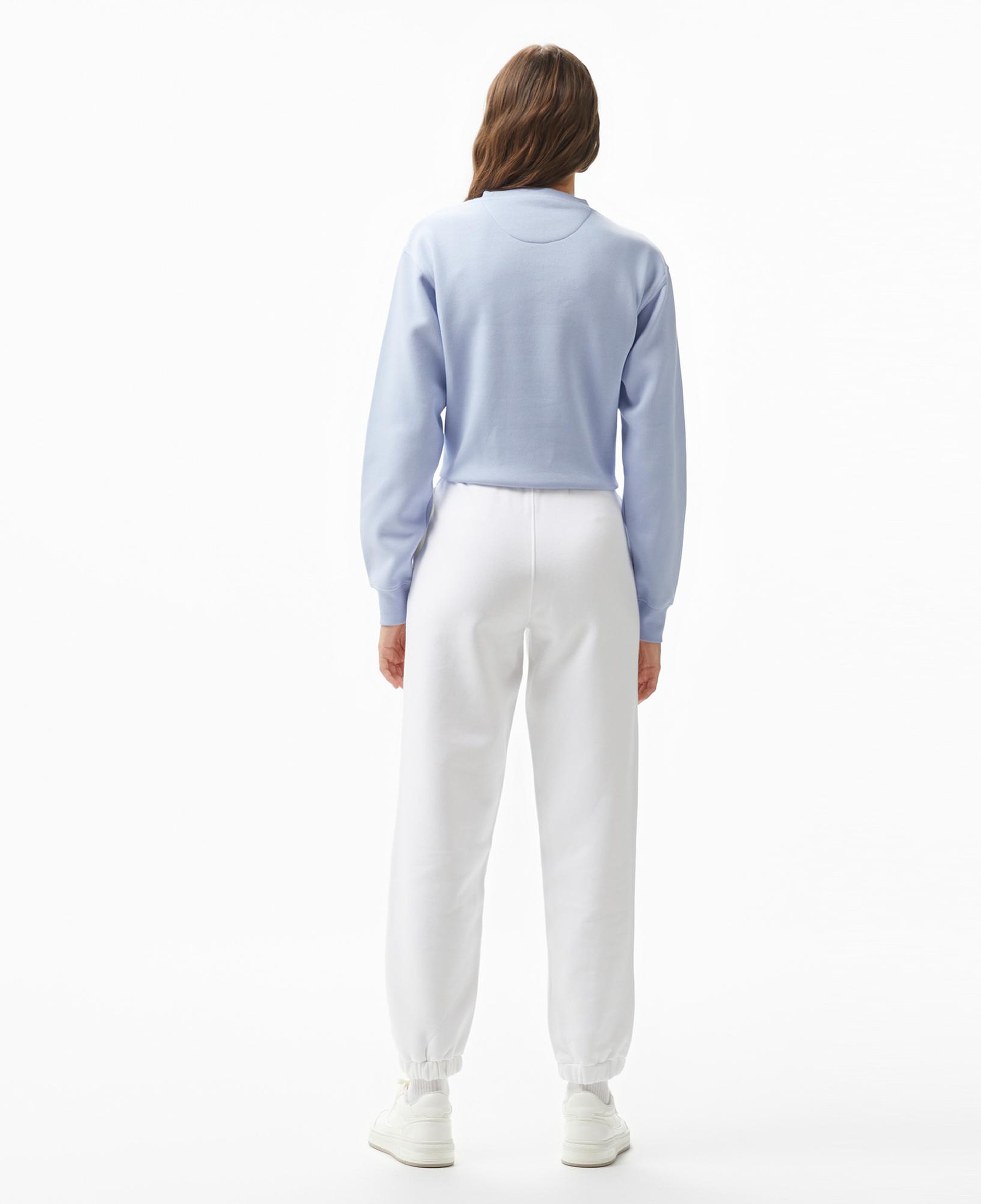 Guess Triangle Label Jo Organic Soft Fleece 350 Kadın Beyaz Eşofman Altı