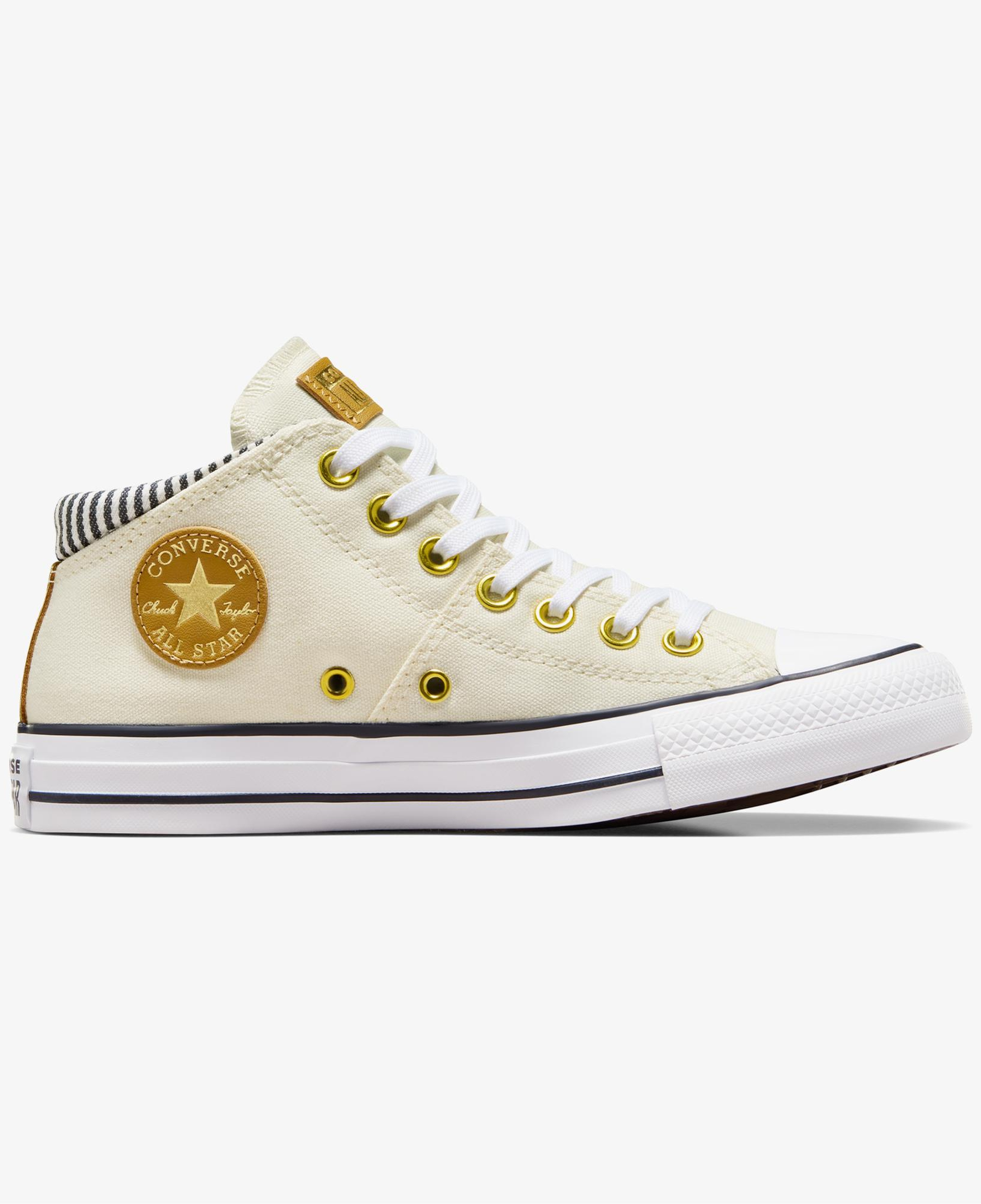 Converse Chuck Taylor All Star Madison Herringbone Stripe Kadın Krem Sneaker