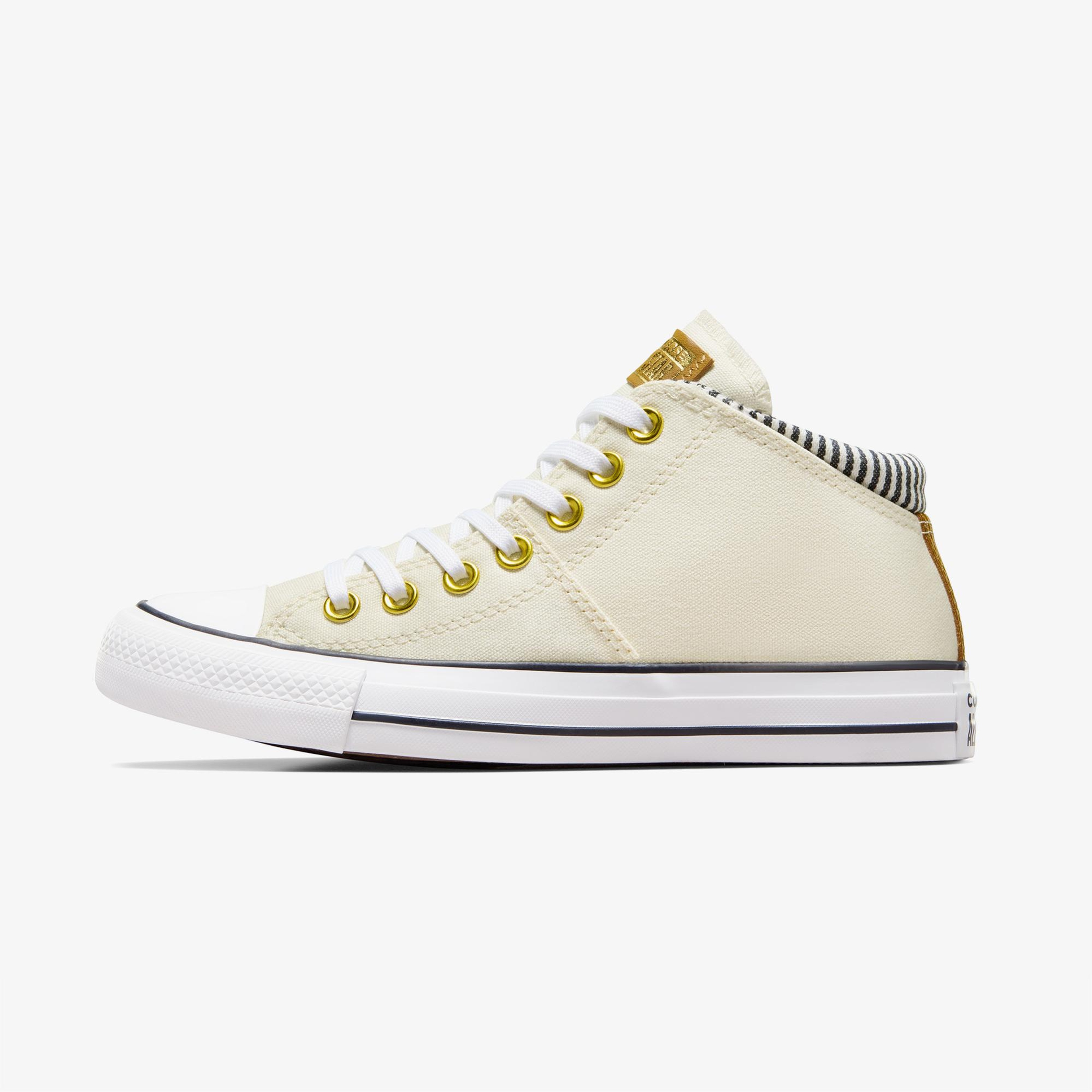 Converse Chuck Taylor All Star Madison Herringbone Stripe Kadın Krem Sneaker