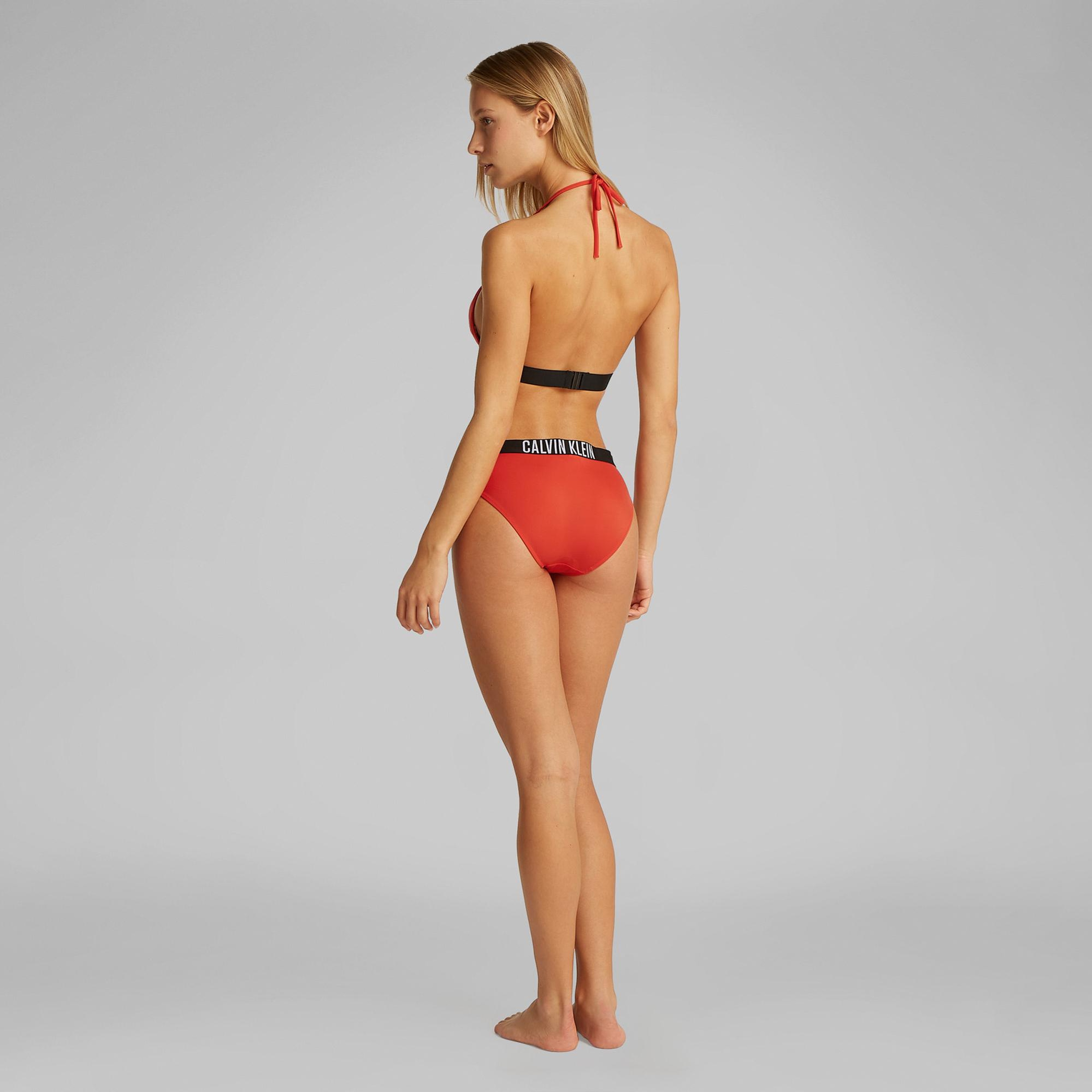 Calvin Klein Triangle-Rp Kadın Kırmızı Bikini Üstü