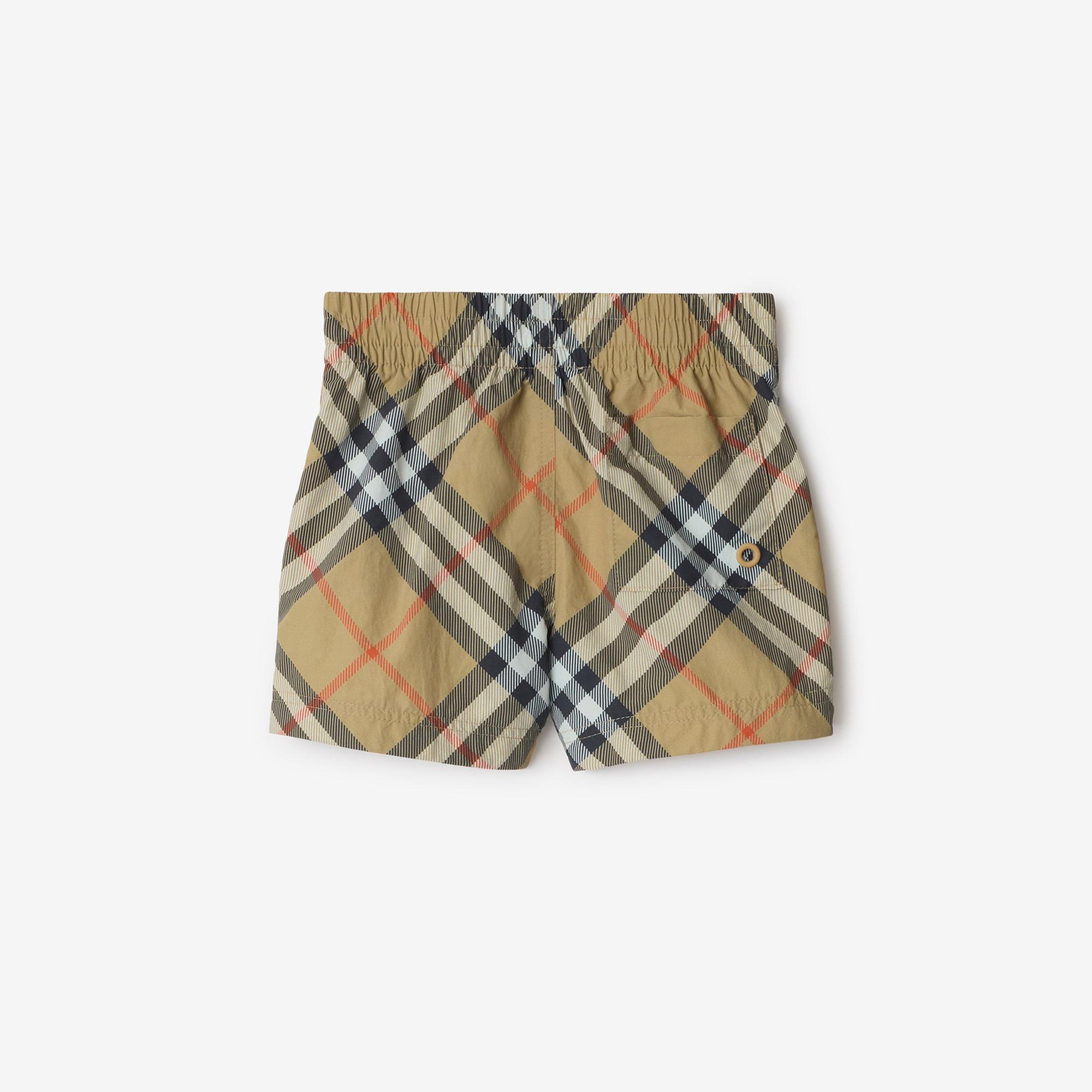 Burberry Atticus Çocuk Bej Deniz Şortu