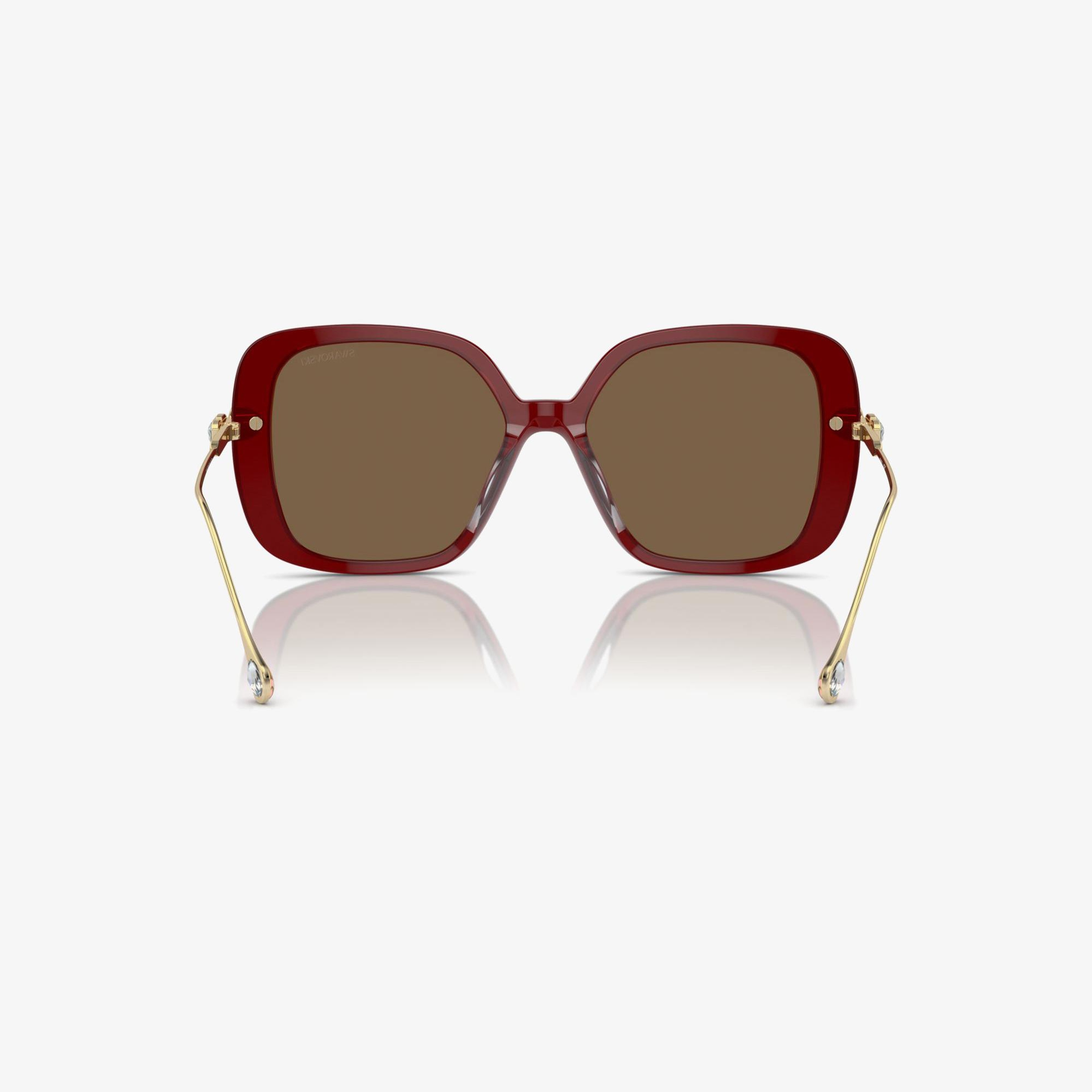 Swarovski Sk611 Kadın Bordo Güneş Gözlüğü