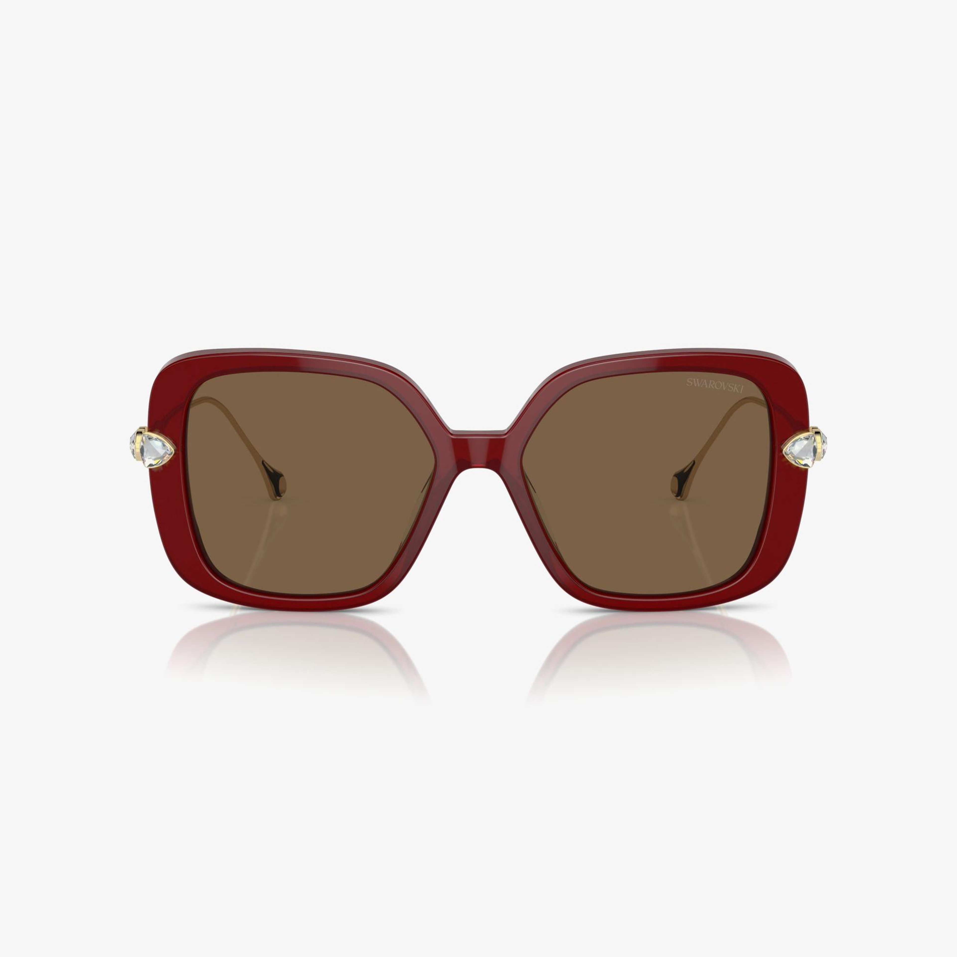 Swarovski Sk611 Kadın Bordo Güneş Gözlüğü