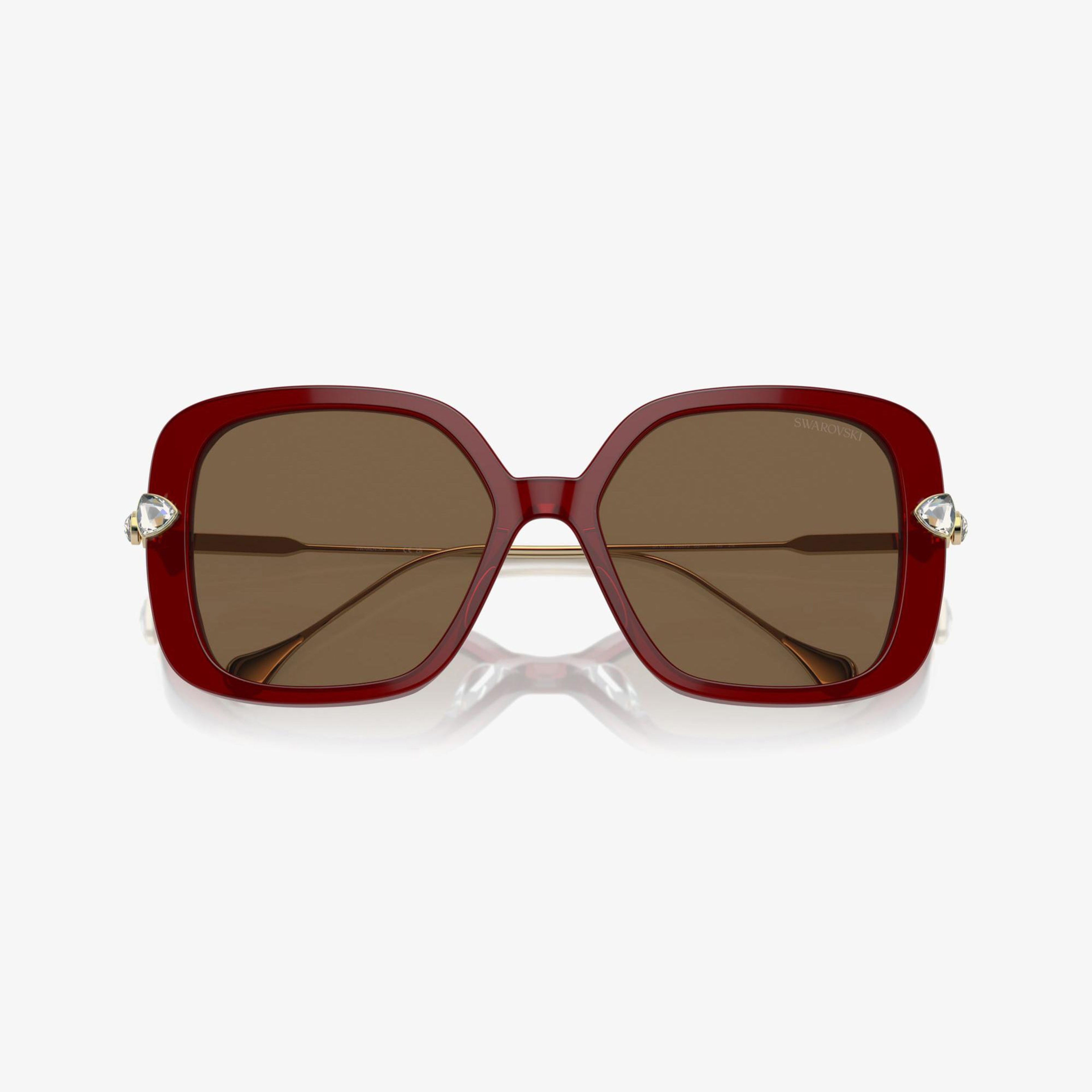 Swarovski Sk611 Kadın Bordo Güneş Gözlüğü