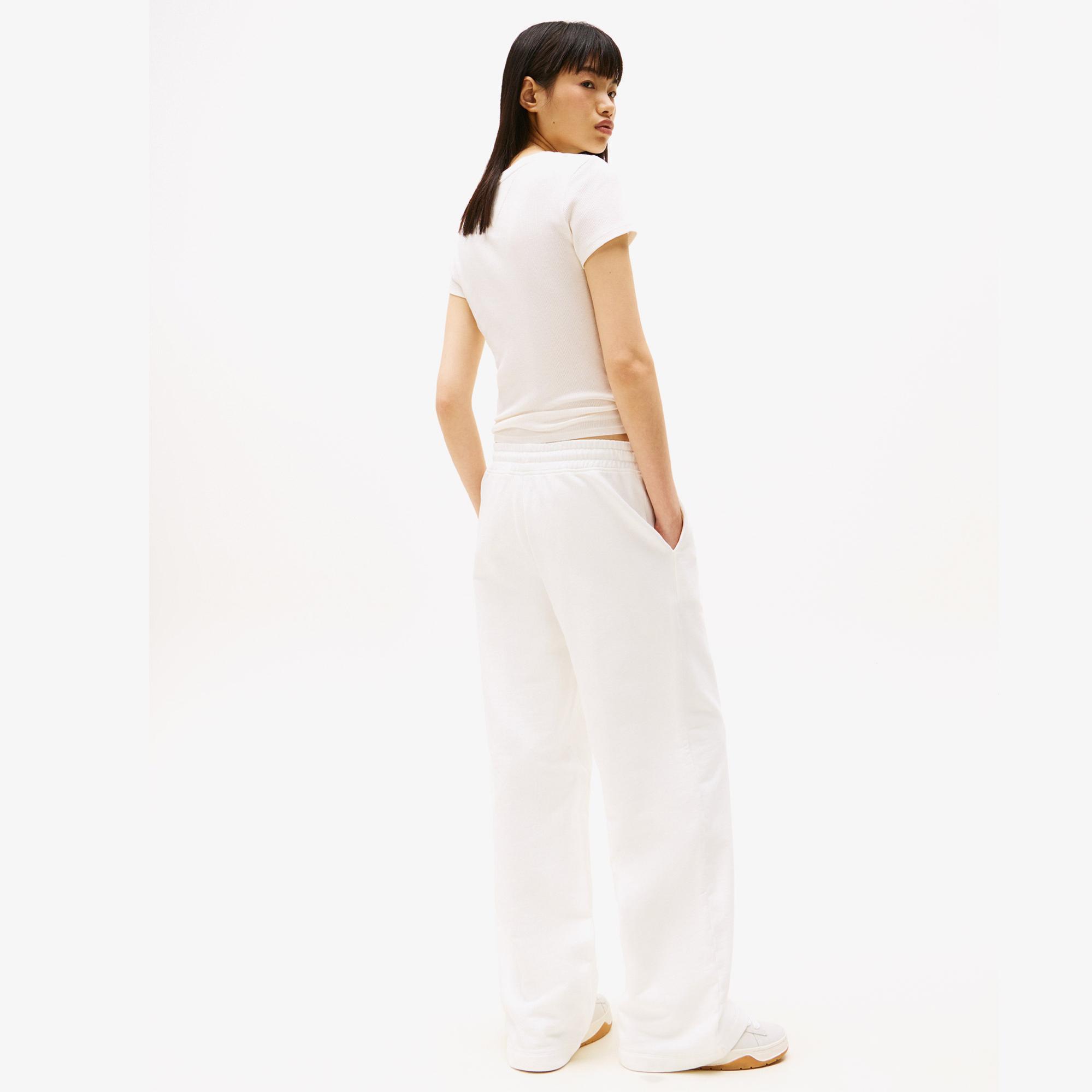 Tommy Jeans H Graphic Kadın Beyaz Eşofman Altı