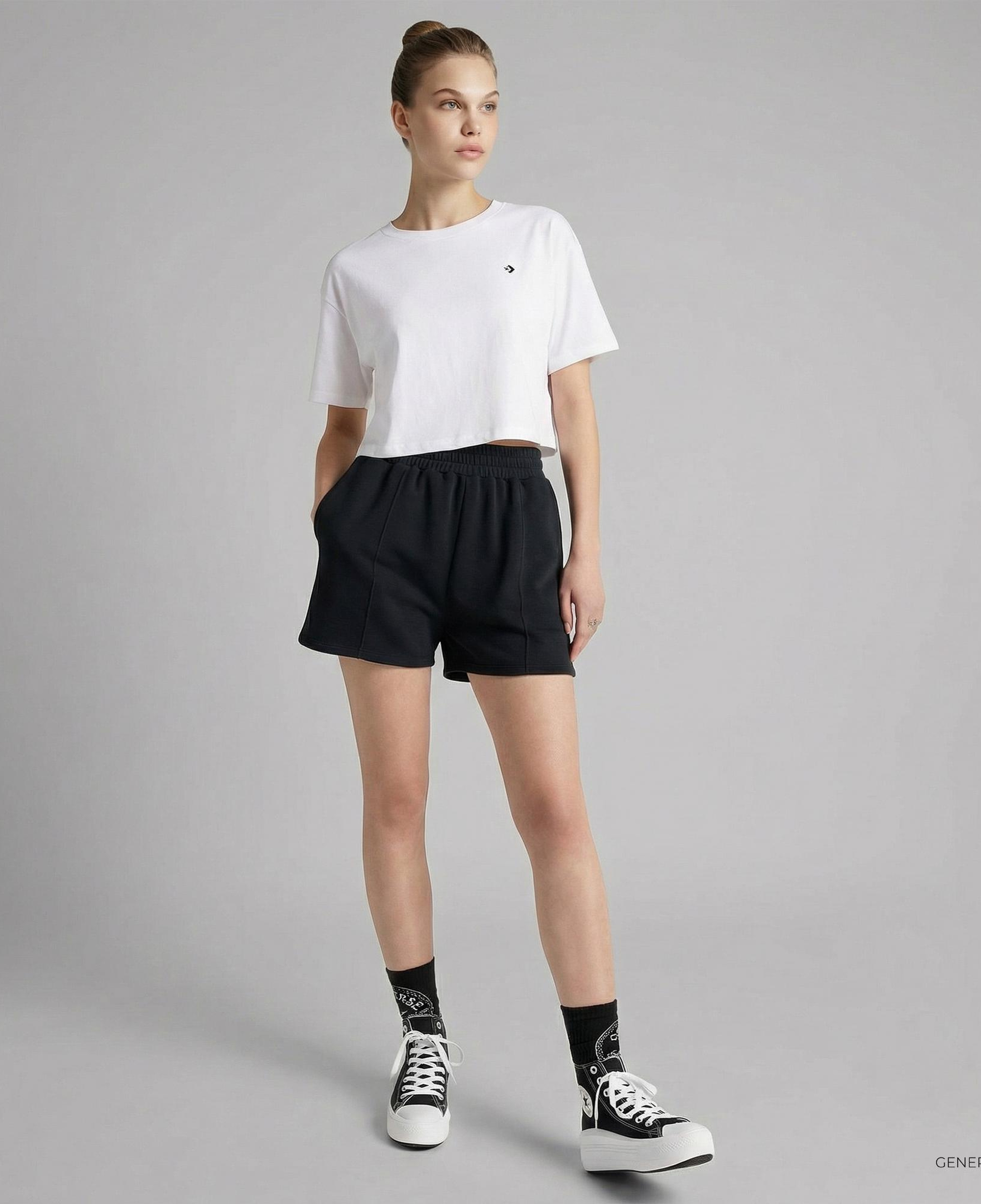 Converse Kadın Star Chevron Siyah Şort