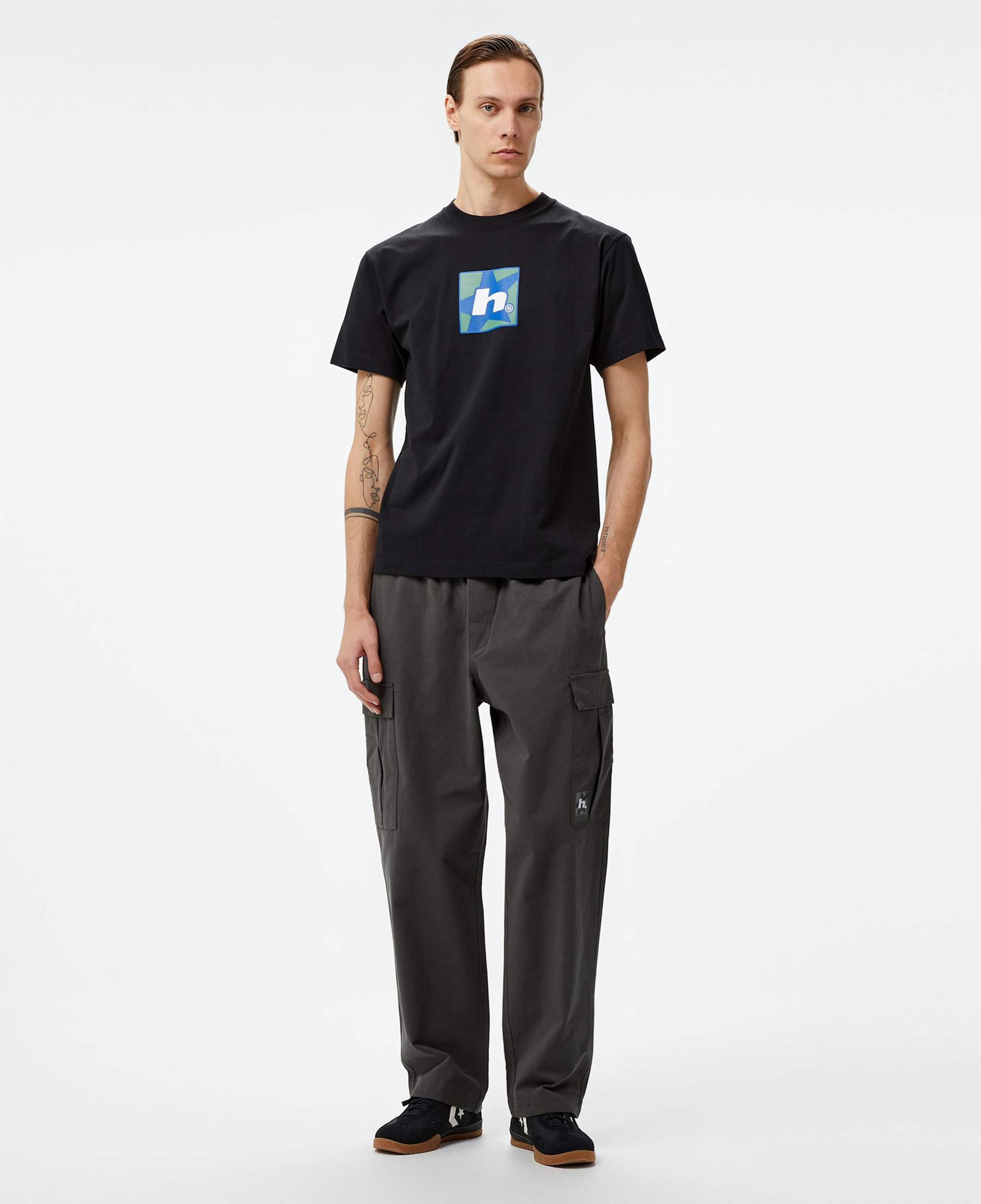 HUF Star Erkek Siyah T-Shirt