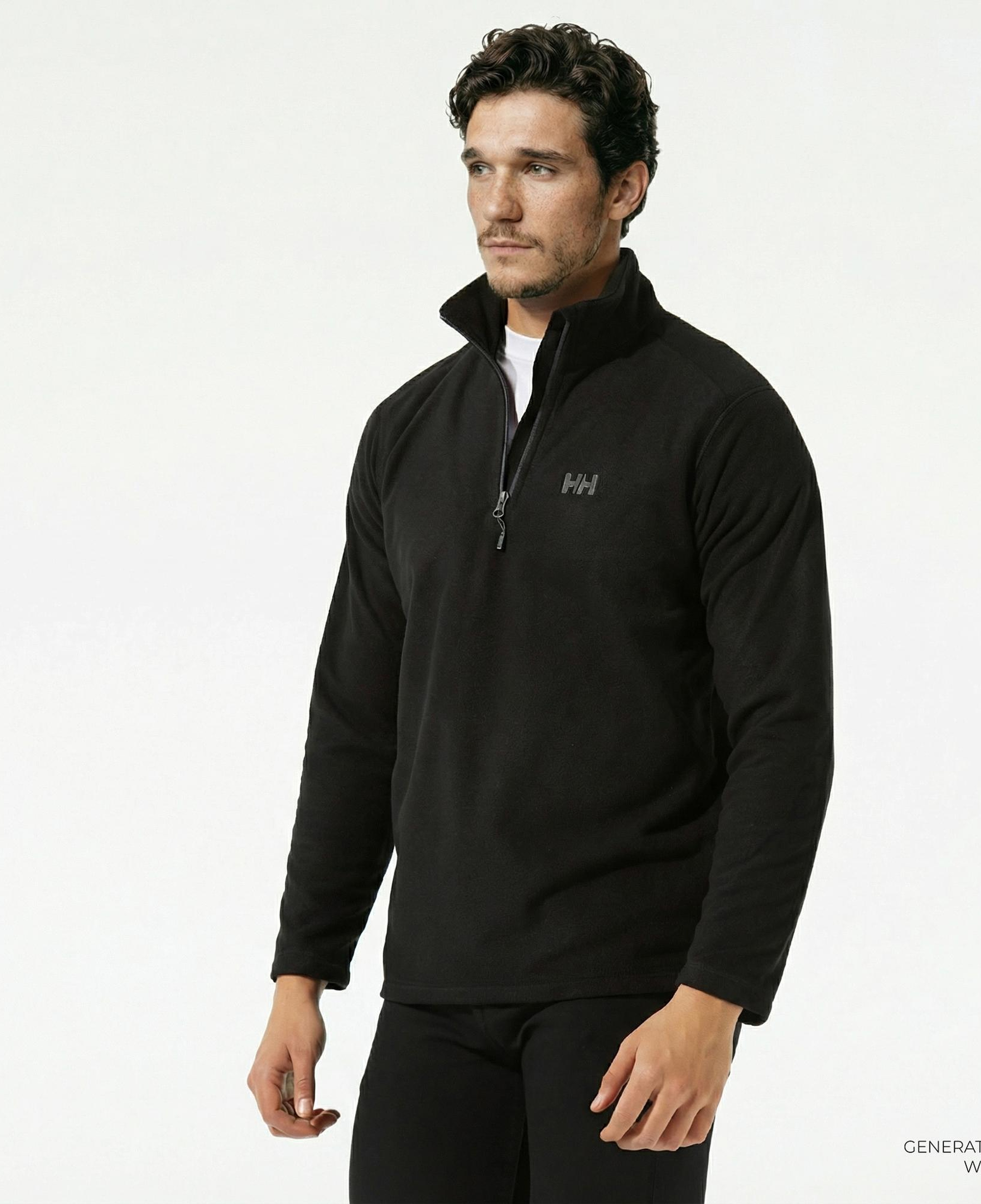 Helly Hansen HH Mount Fleece Erkek Siyah Polar Sweatshirt