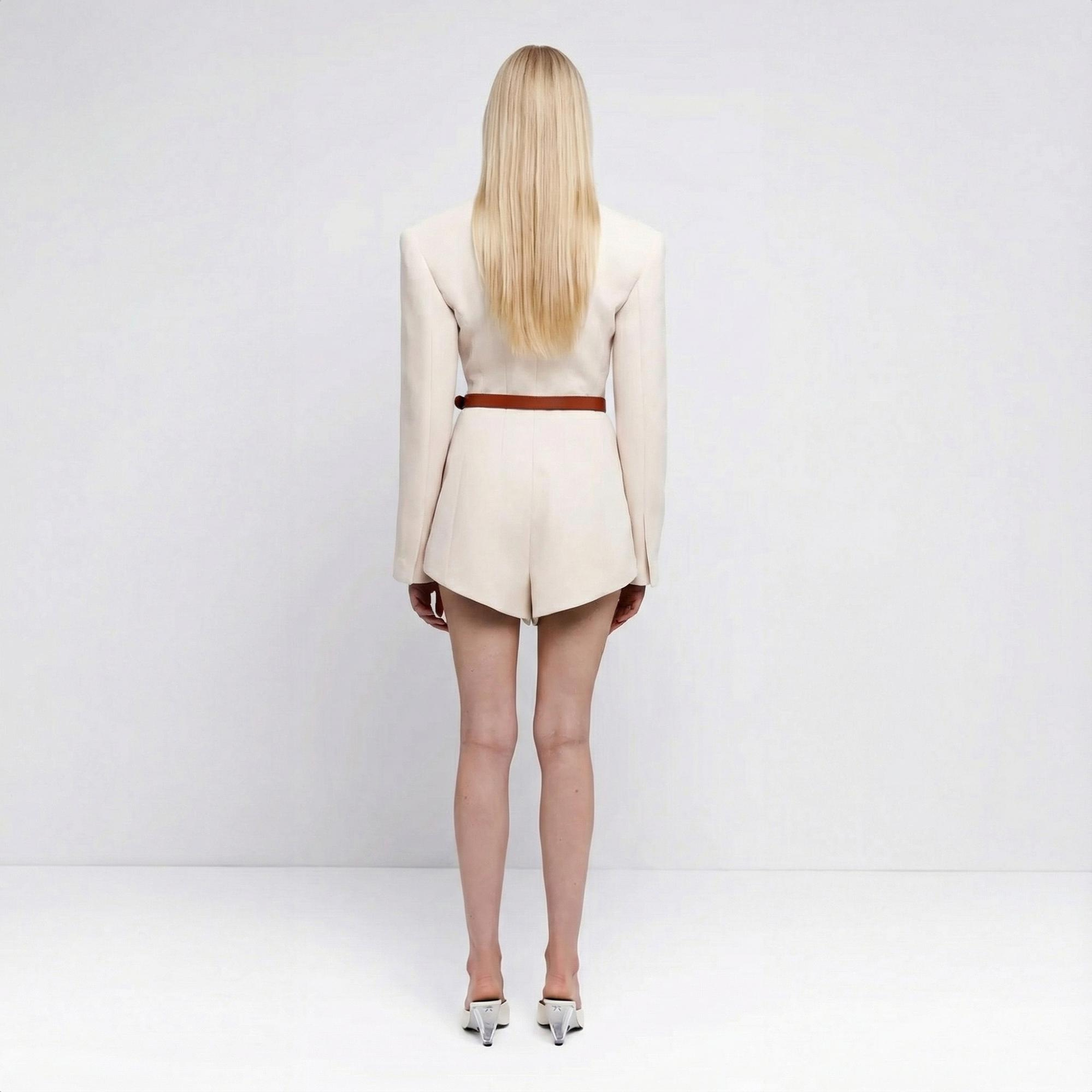 Fabby Kadın Krem Tulum