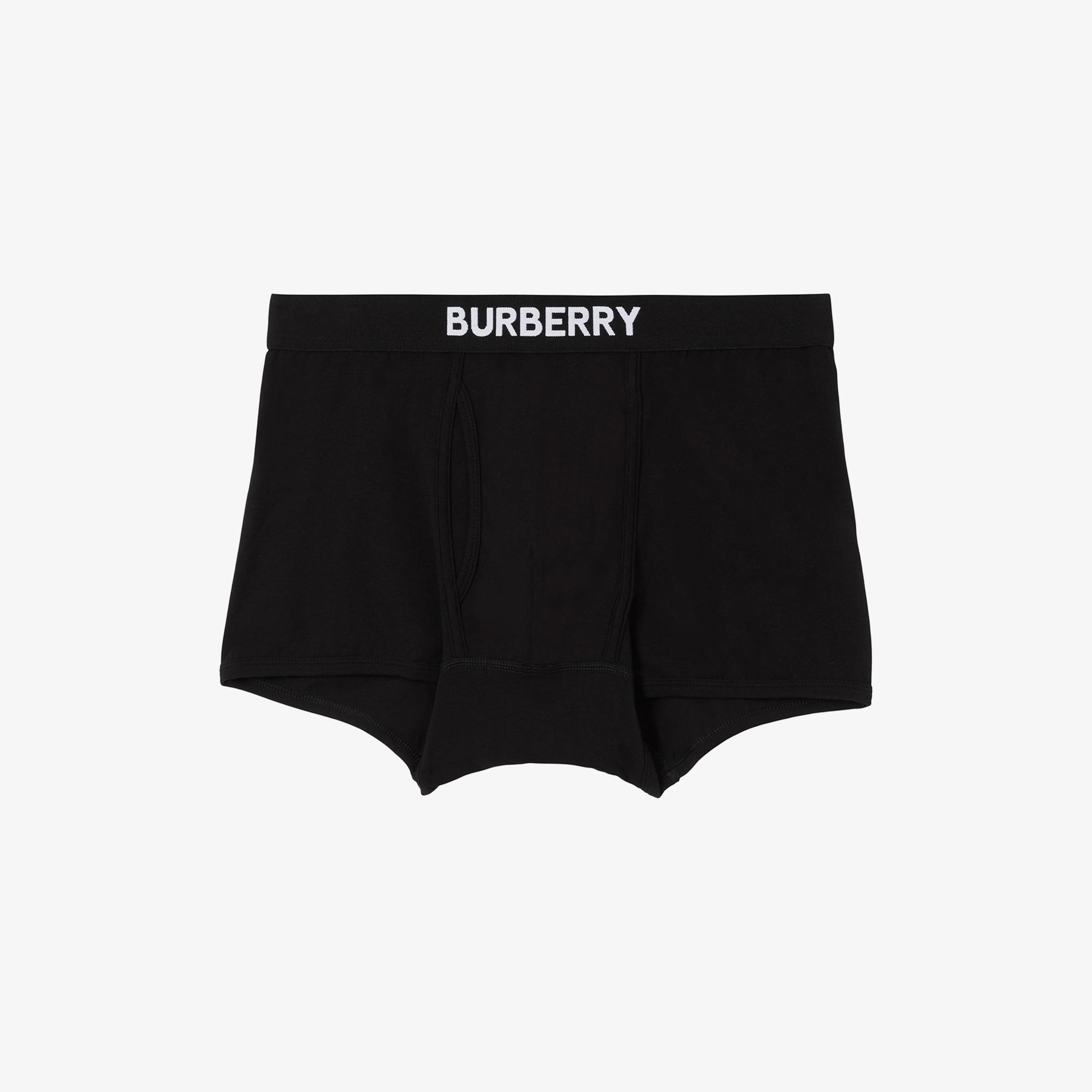 Burberry Pamuklu Erkek Siyah Boxer