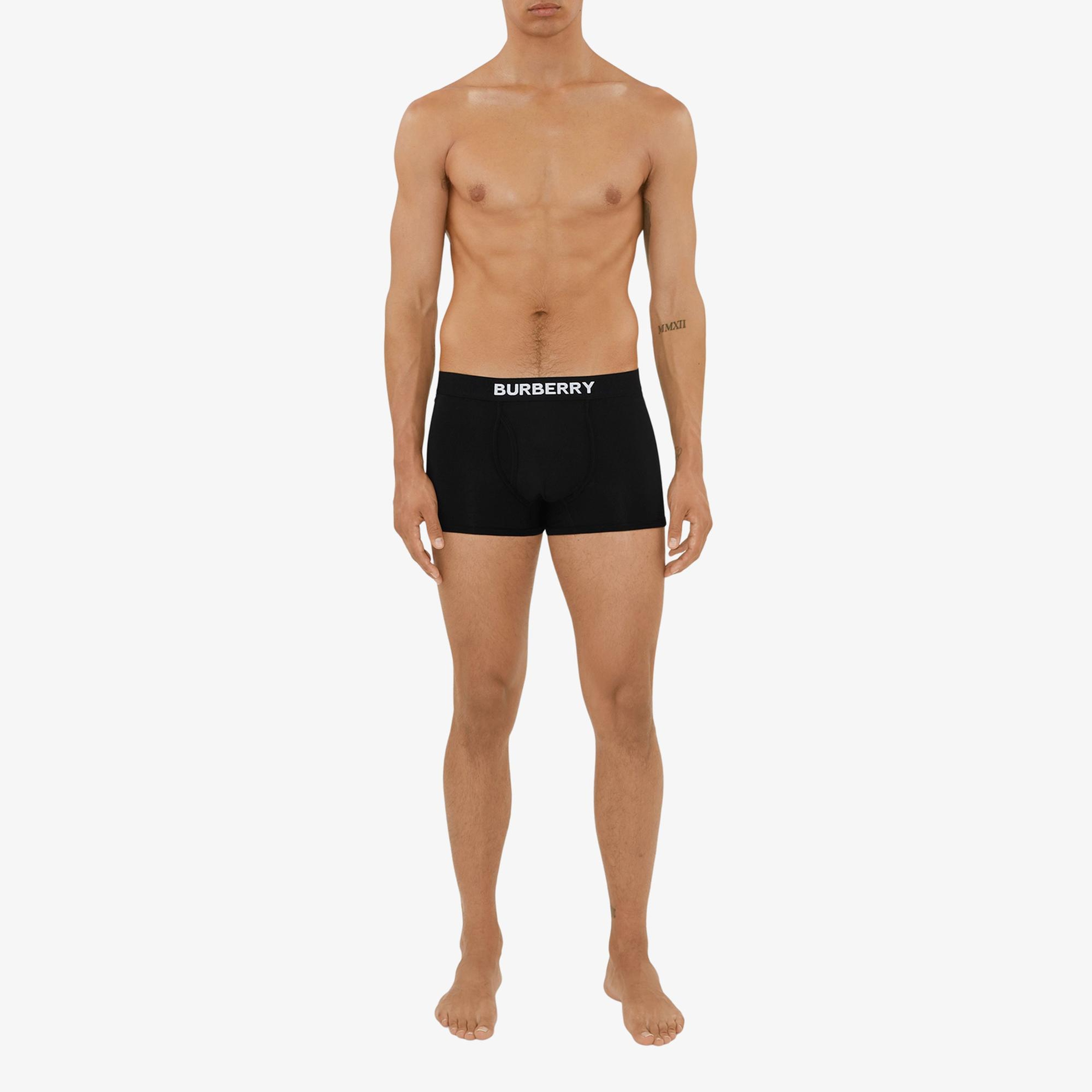 Burberry Pamuklu Erkek Siyah Boxer