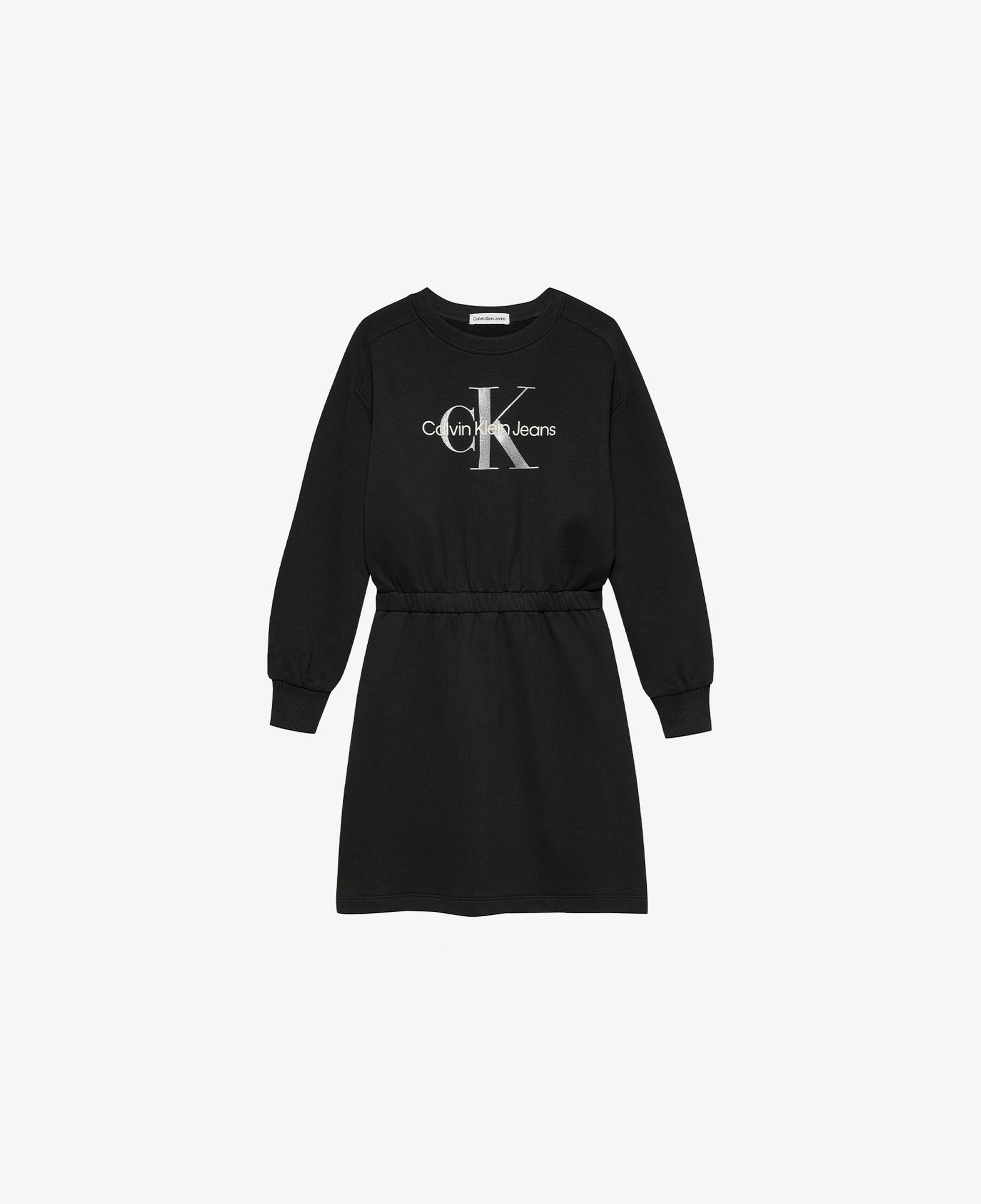 Calvin Klein Glitter Monologo Çocuk Siyah Elbise