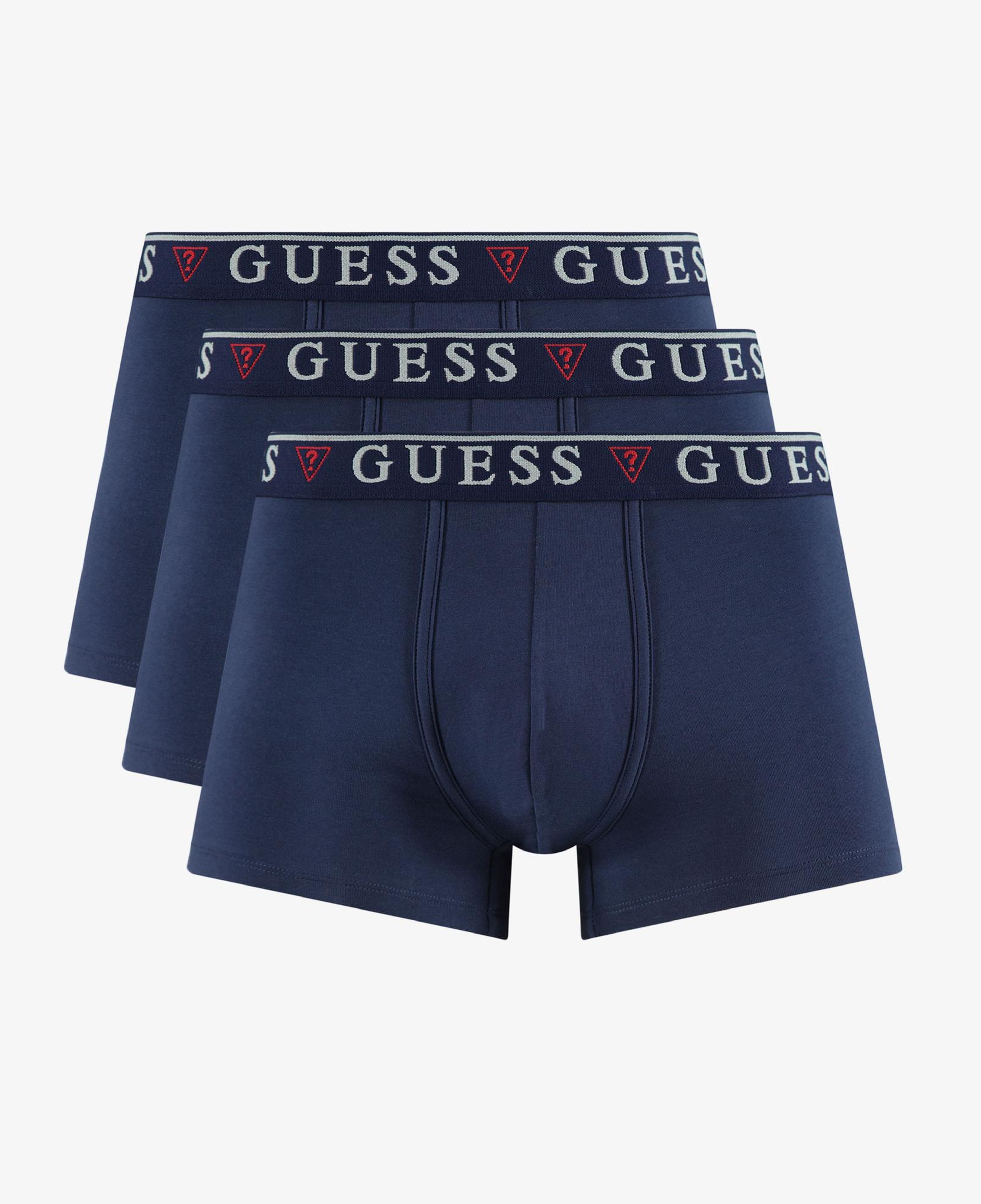 Guess Erkek Lacivert 3'lü Boxer Set