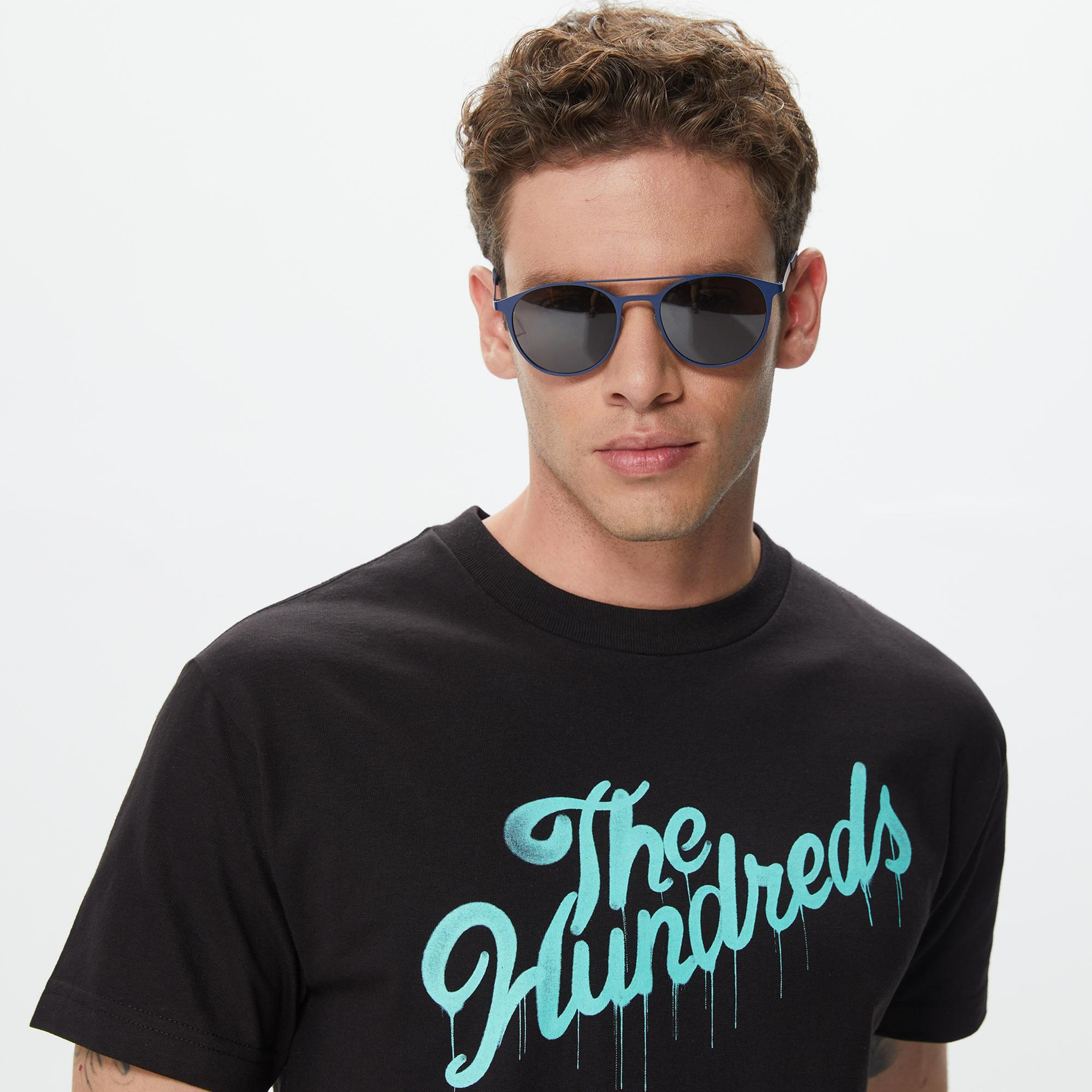The Hundreds Drip Slant Erkek Siyah T-Shirt