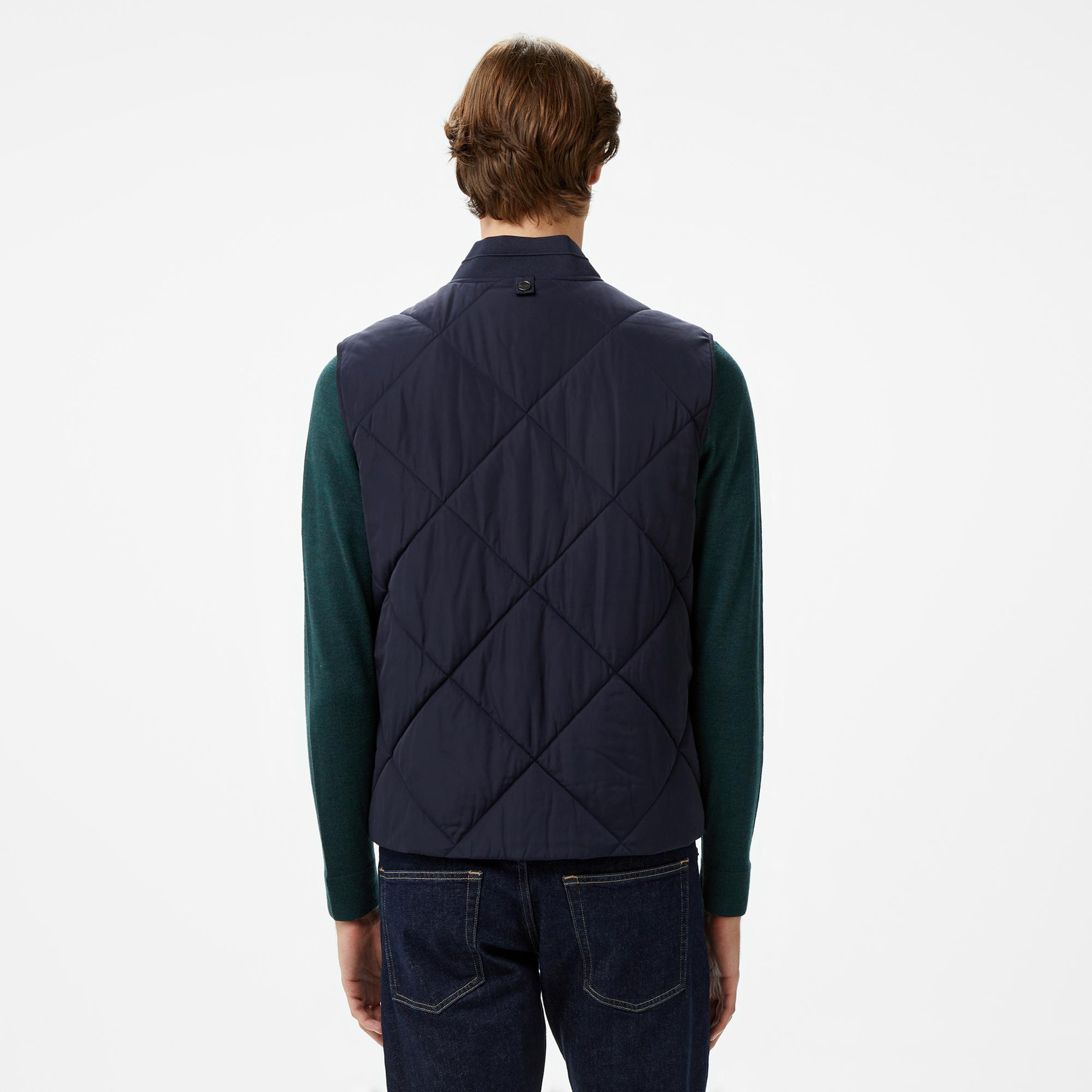 Calvin Klein Diamond Quilt Vest Erkek Lacivert Yelek