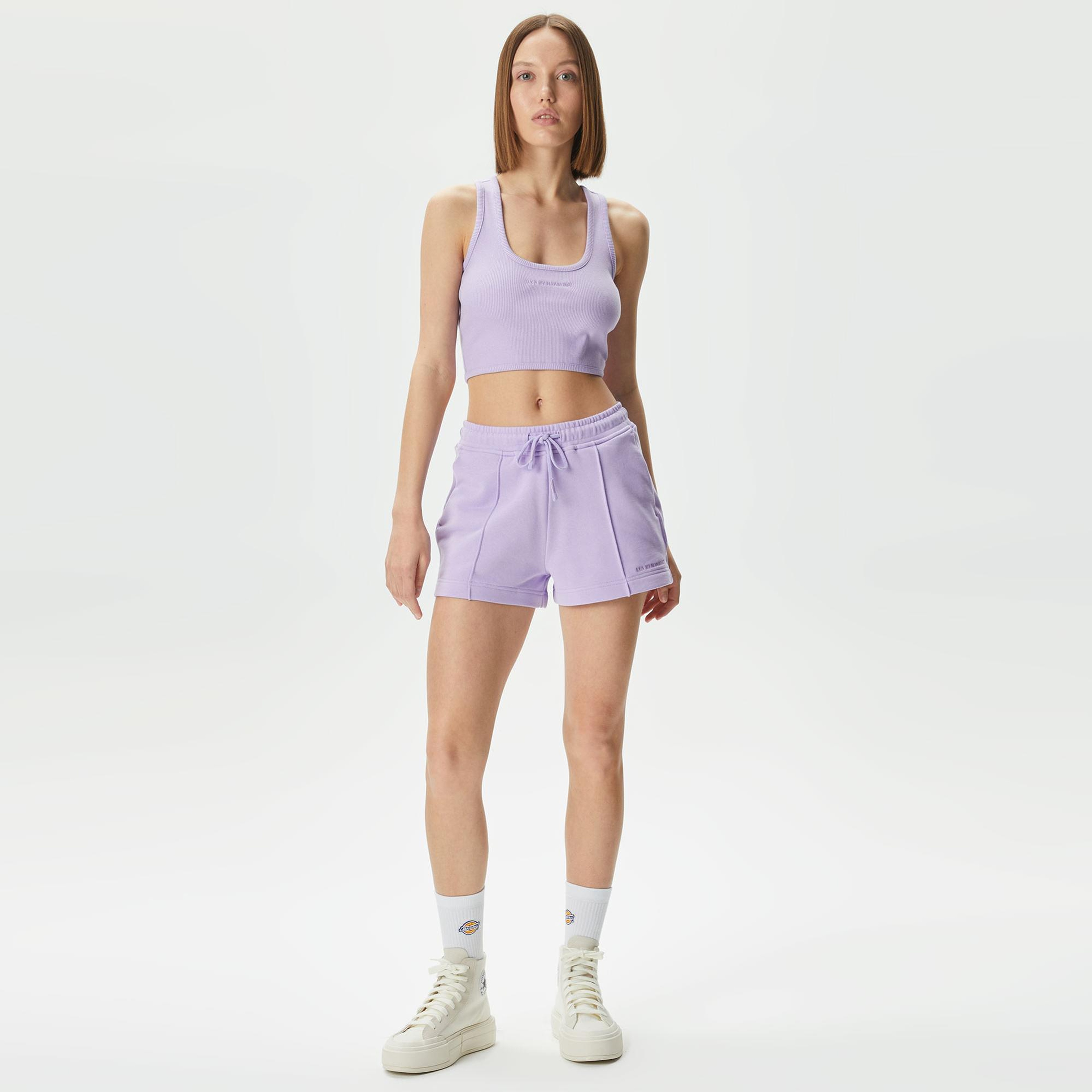 Les Benjamins  303 Kadın Mor Şort