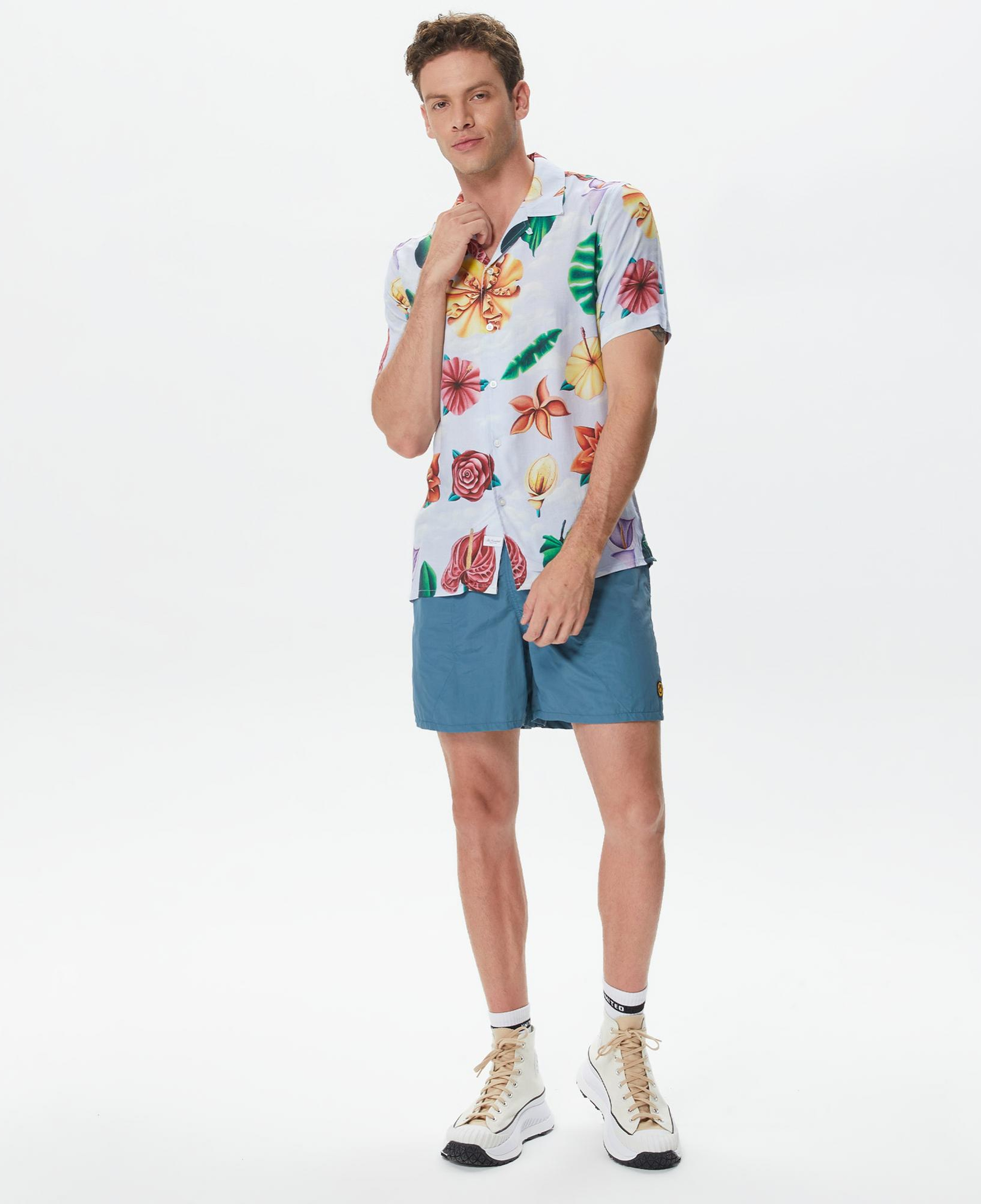 The Hundreds Blooming Woven Erkek Mavi Gömlek