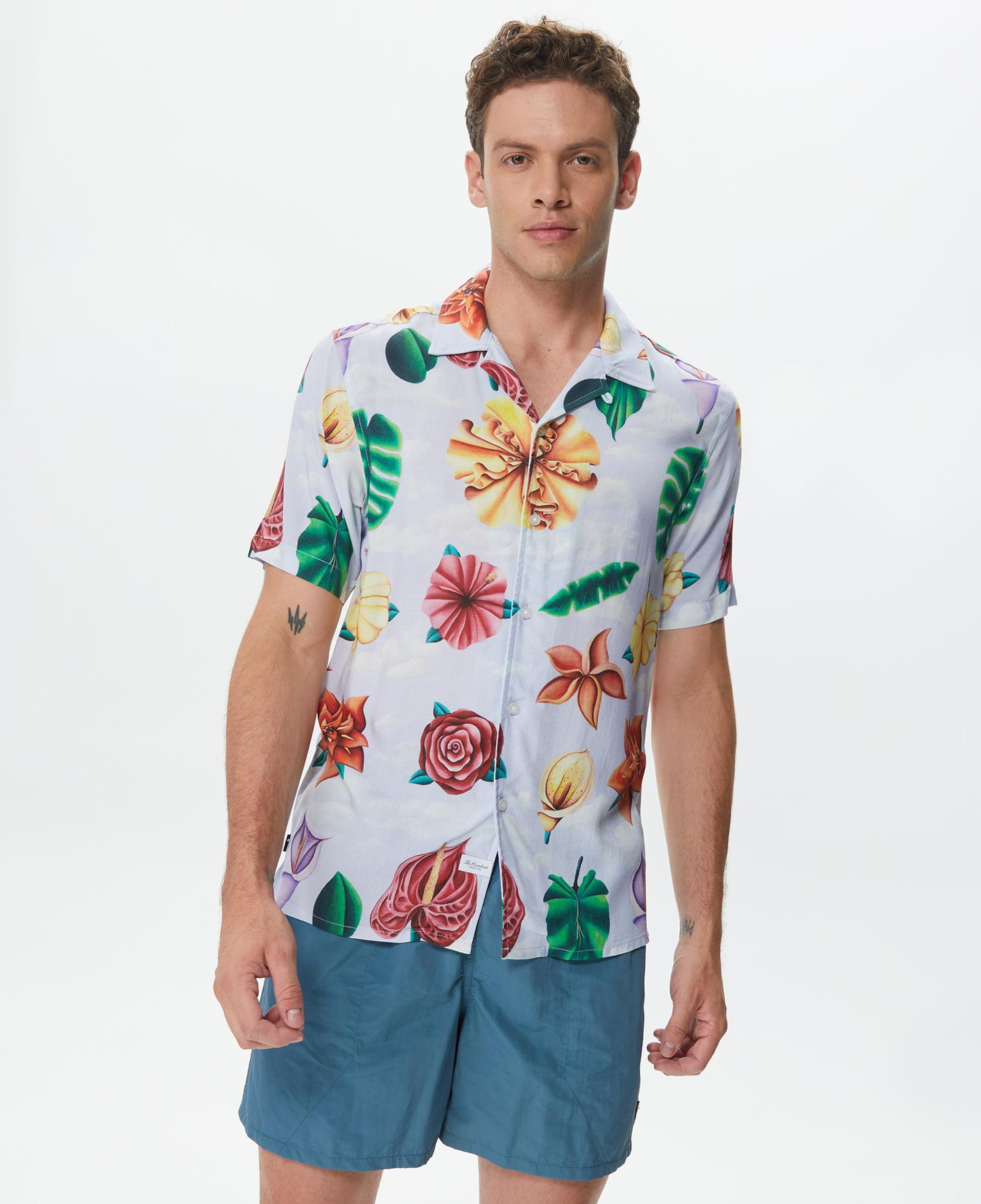 The Hundreds Blooming Woven Erkek Mavi Gömlek