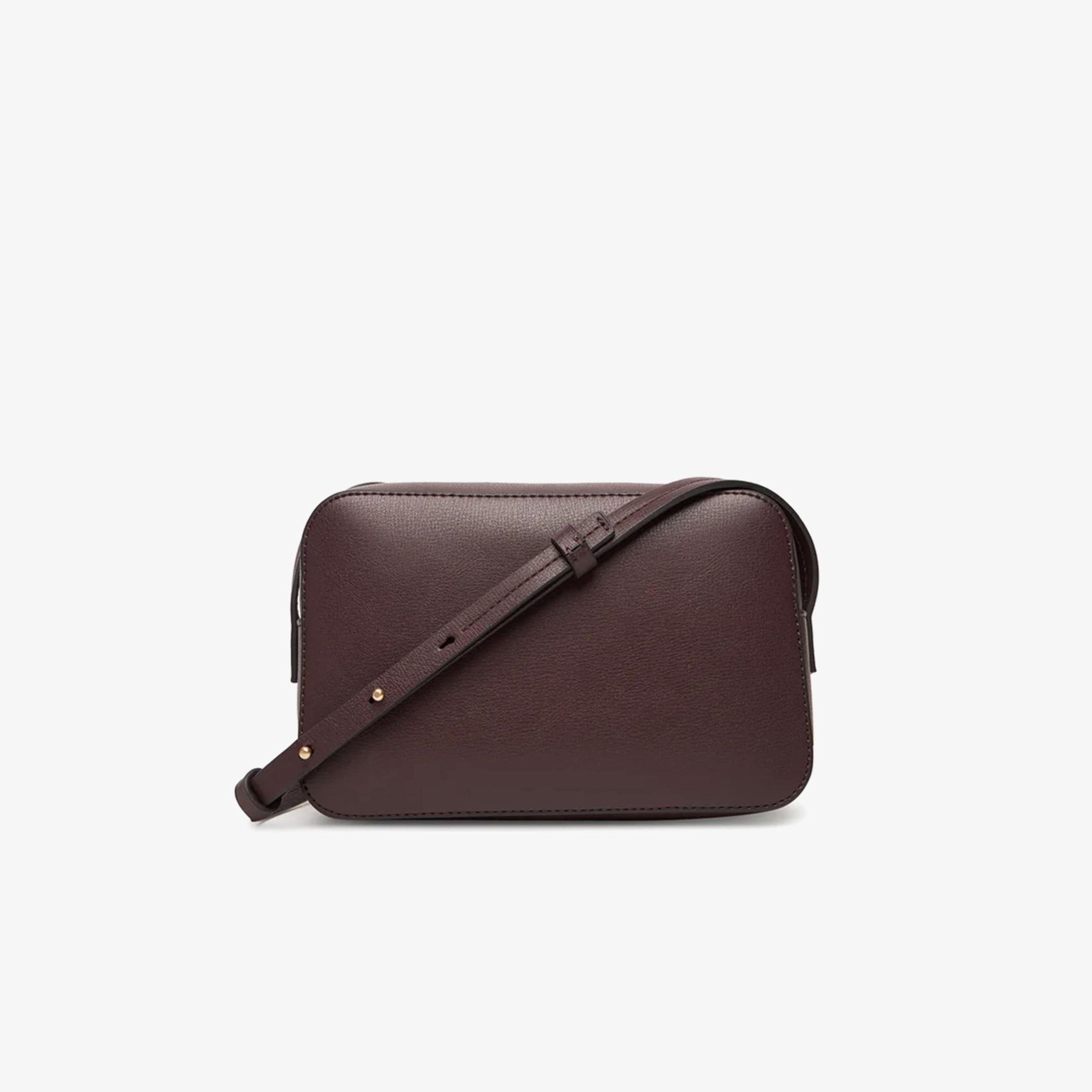 Calvin Klein Foil Logo Elongated Camera Kadın Kahverengi Çapraz Çanta