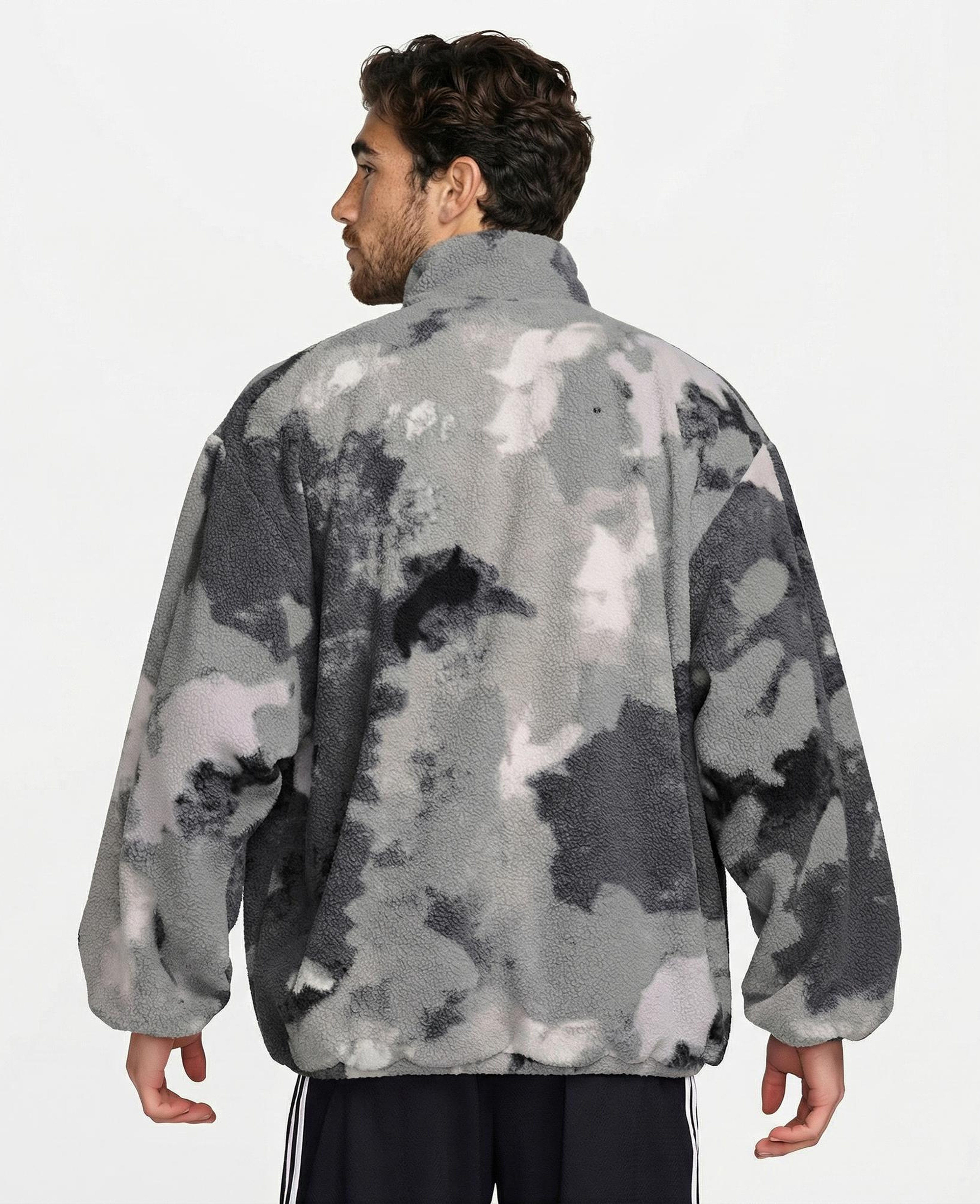 Nike Therma-Fit Sherpa Erkek Gri Ceket