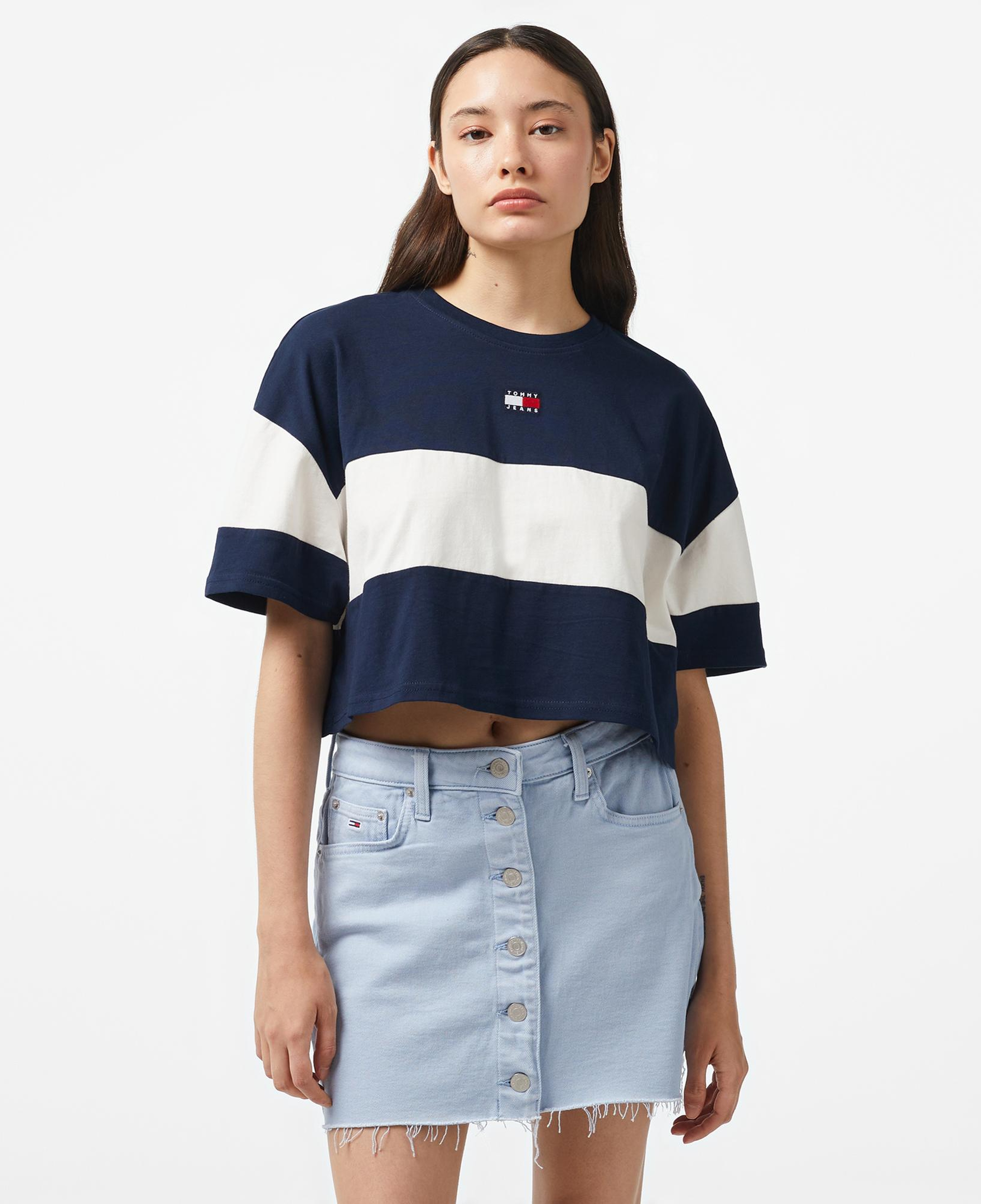 Tommy Hilfiger Badge Kadın Lacivert T-Shirt