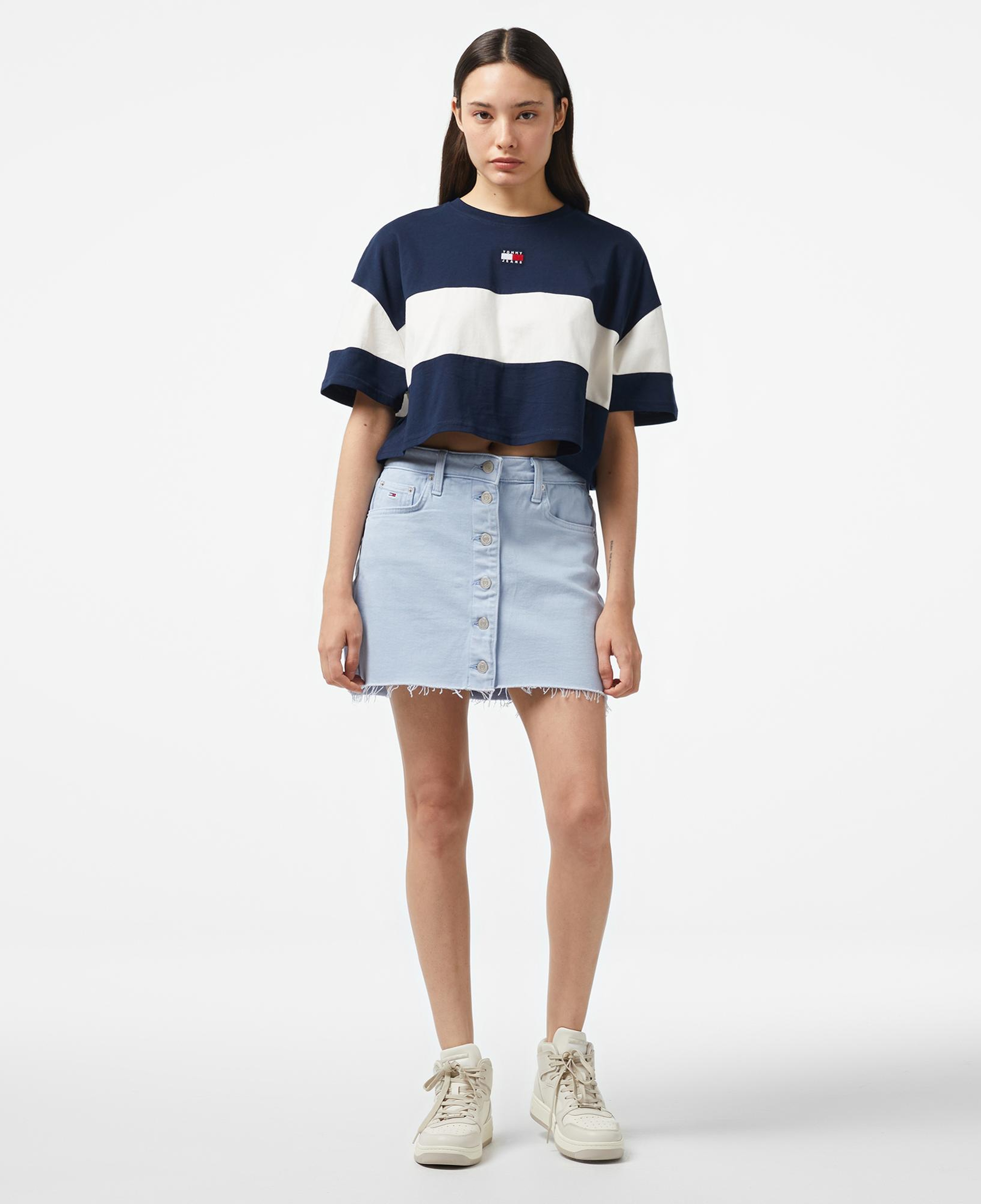 Tommy Hilfiger Badge Kadın Lacivert T-Shirt