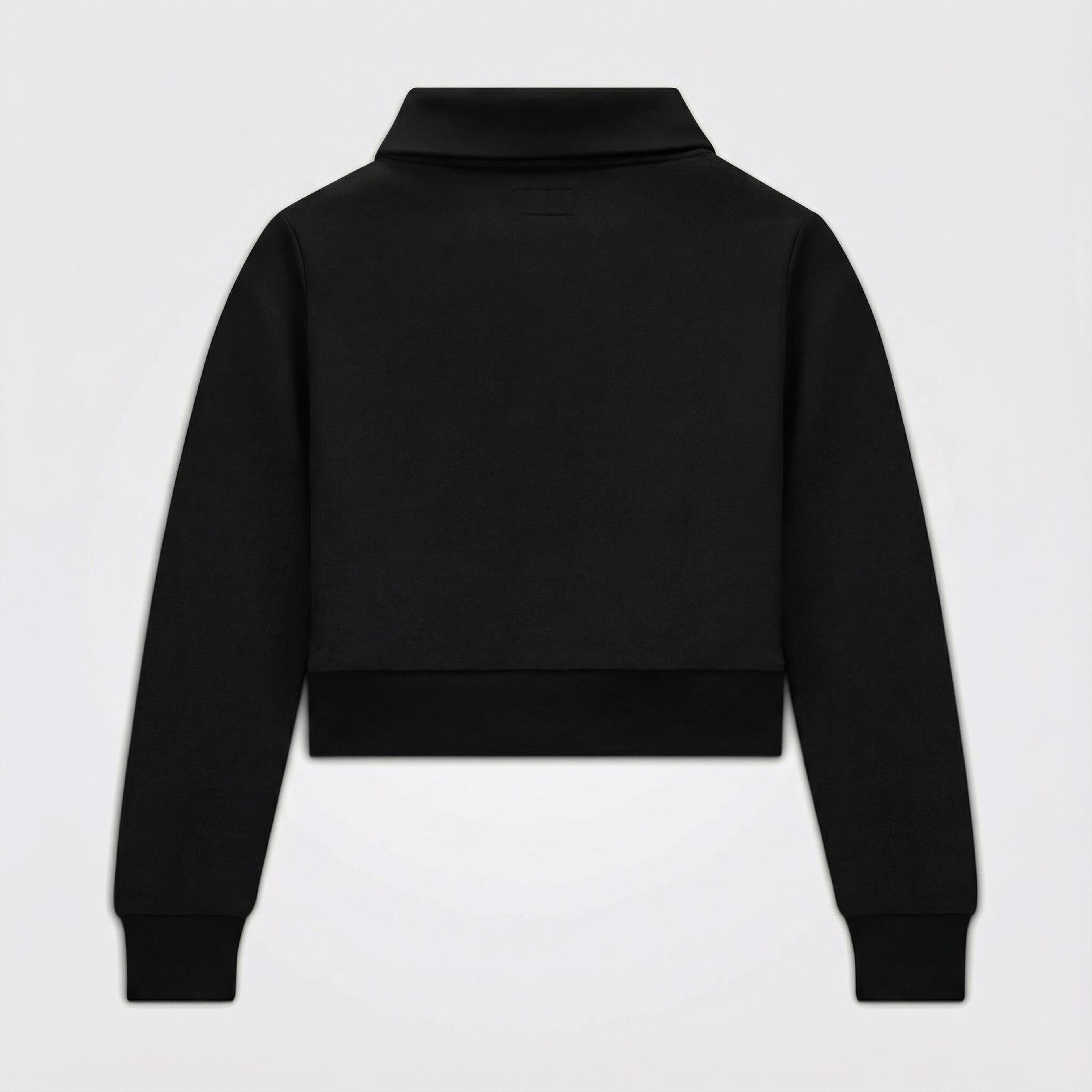 Converse Kadın Fermuarlı Siyah Eşofman Üstü