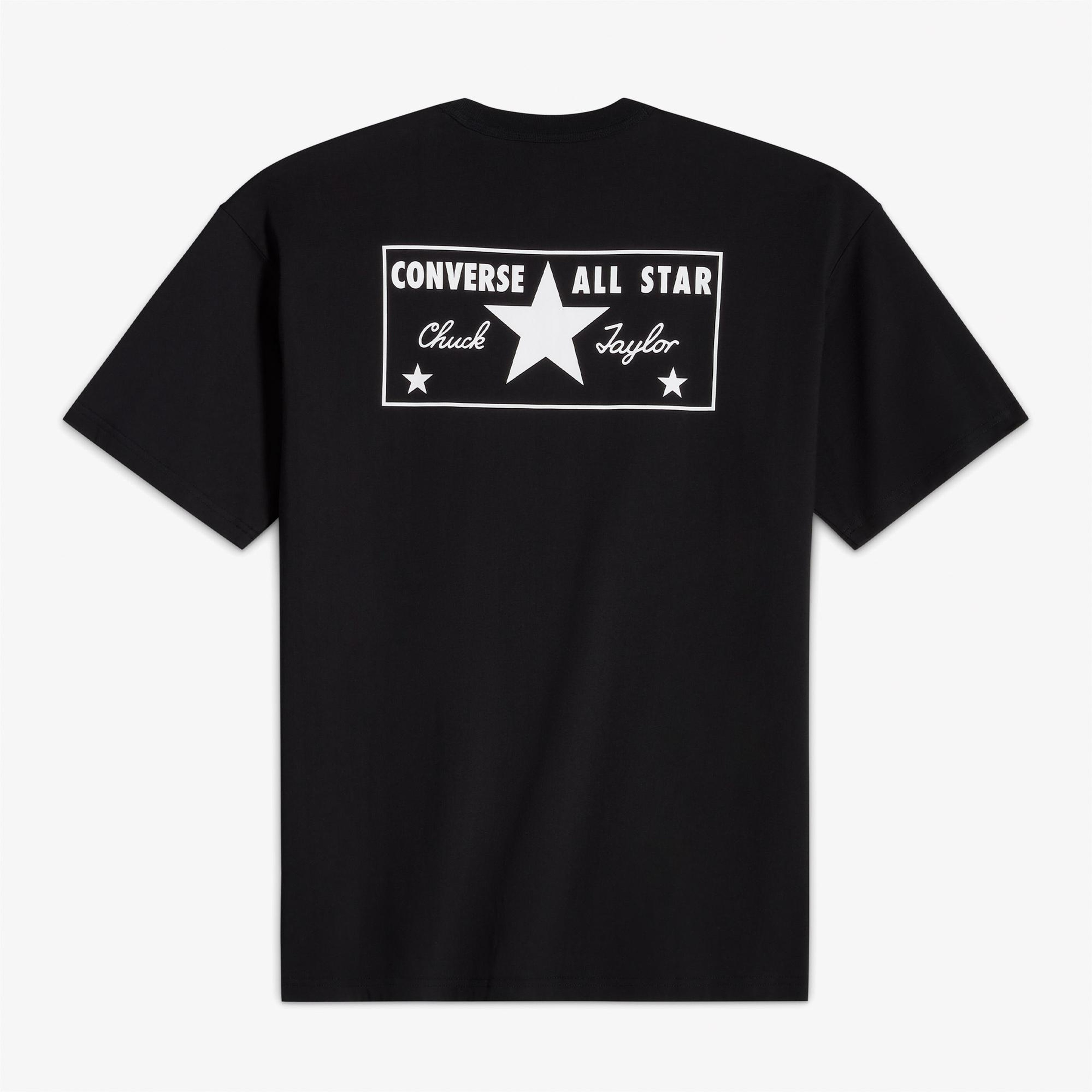 Converse Erkek Grafik Baskılı Siyah T-Shirt