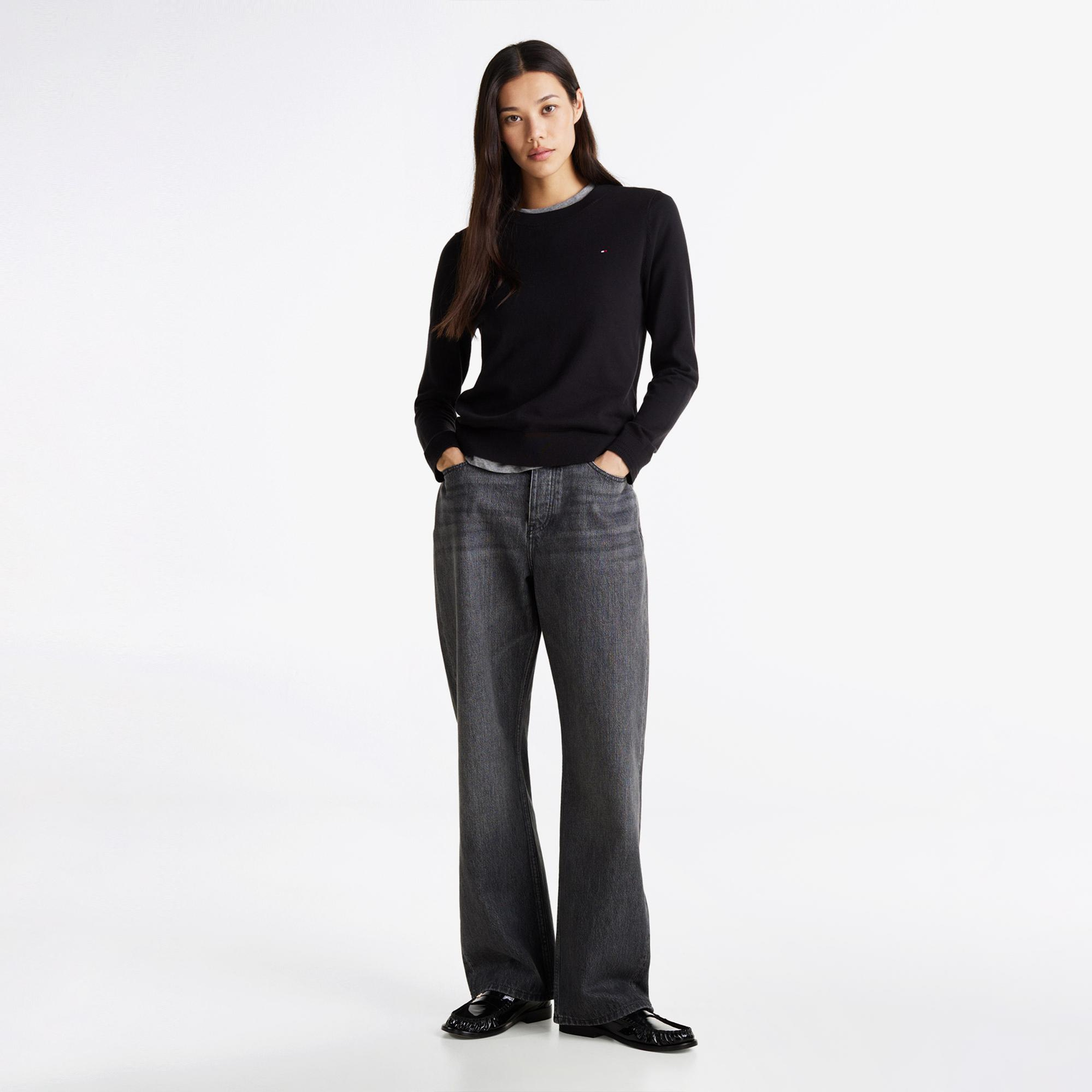 Tommy Hilfiger Stitch Kadın Siyah Kazak