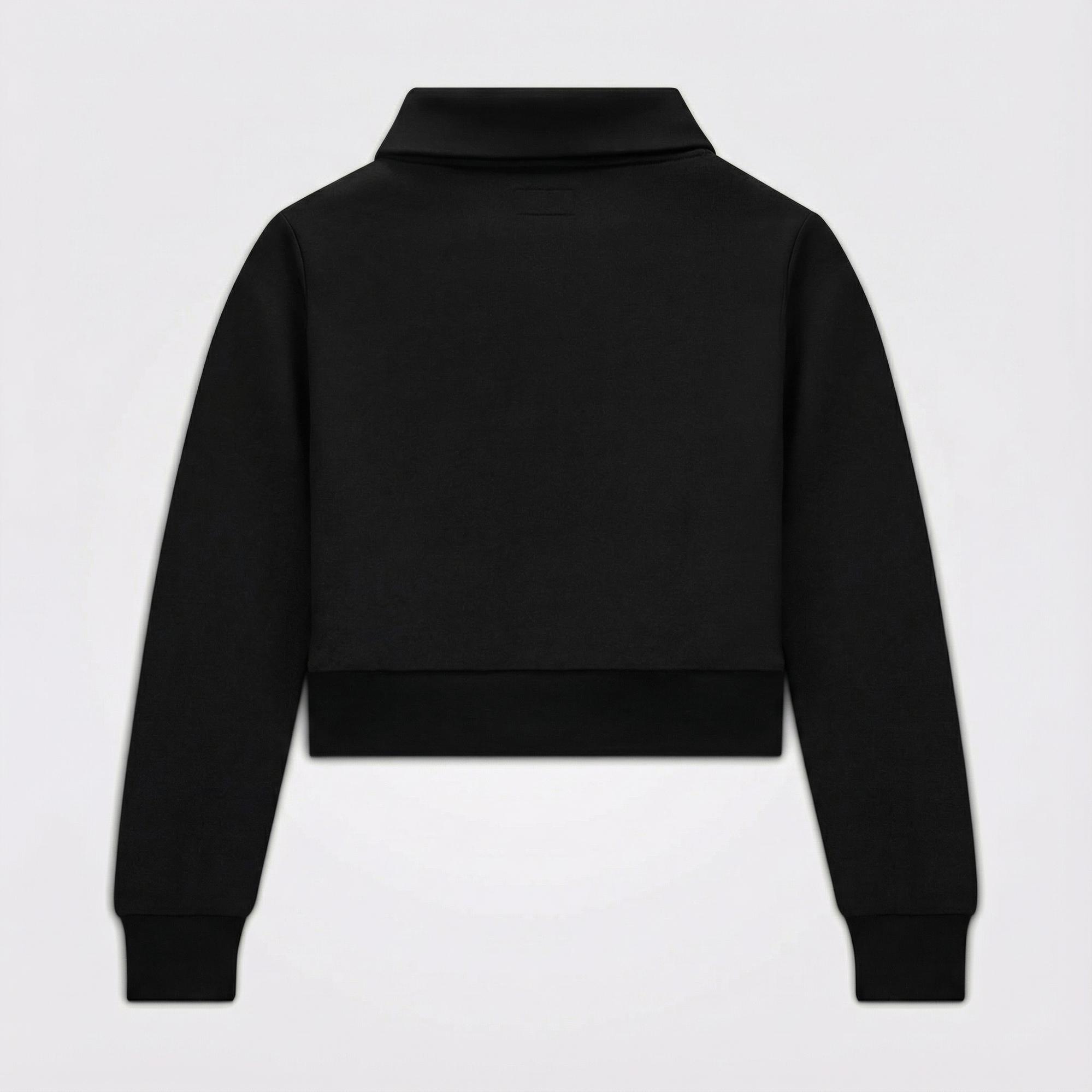 Converse Kadın Fermuarlı Siyah Eşofman Üstü