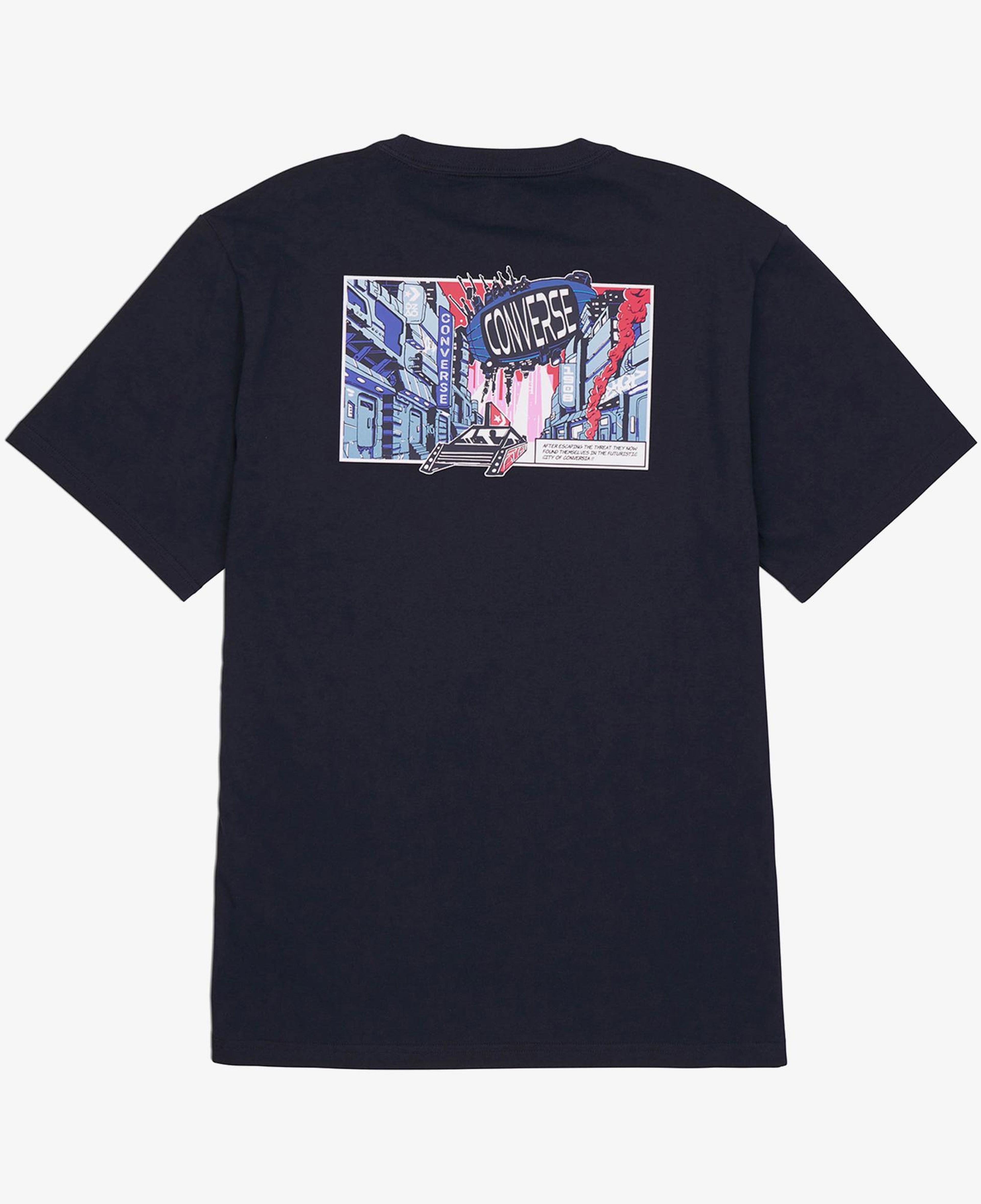 Converse Erkek Baskılı Siyah T-Shirt