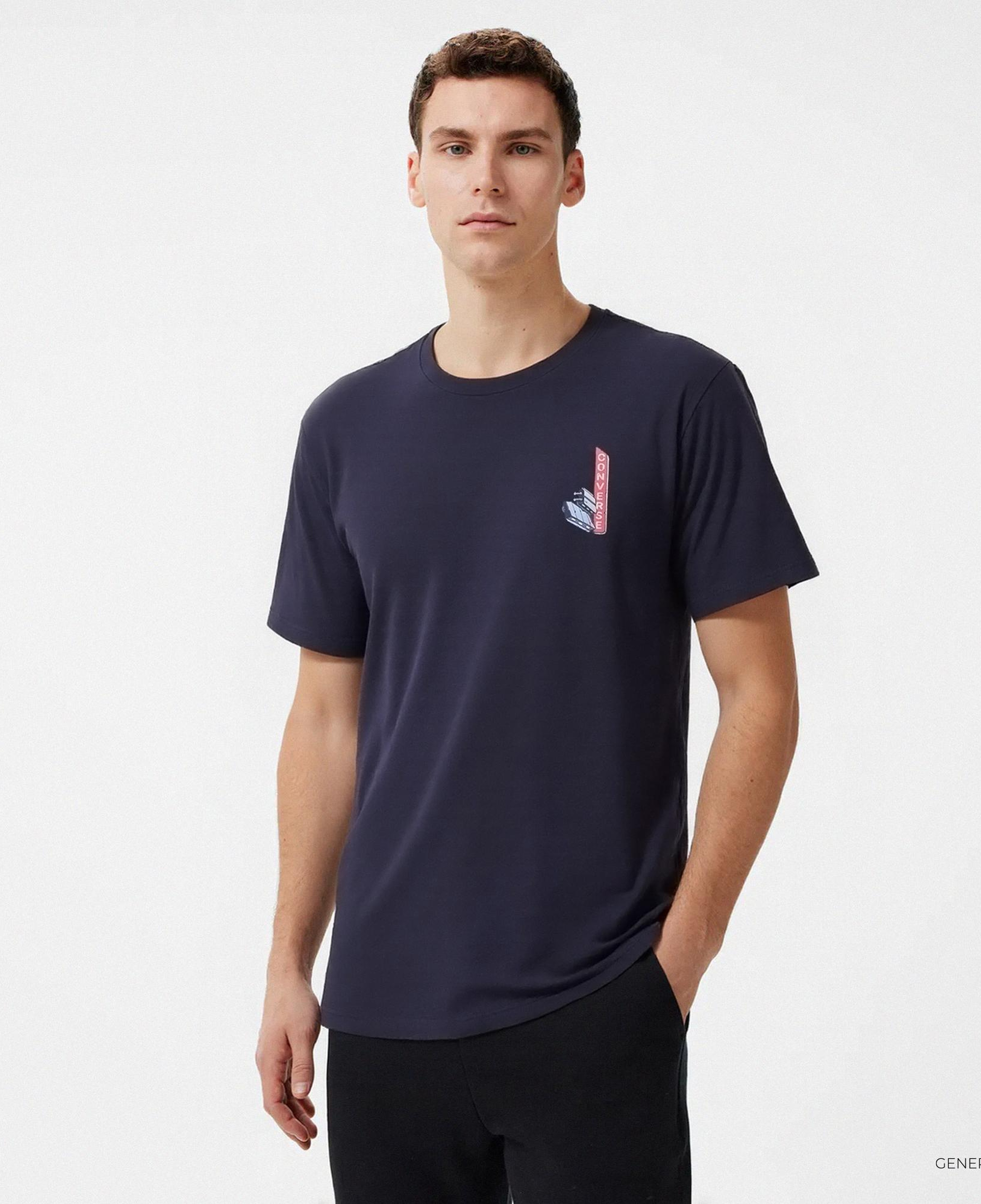 Converse Erkek Baskılı Siyah T-Shirt