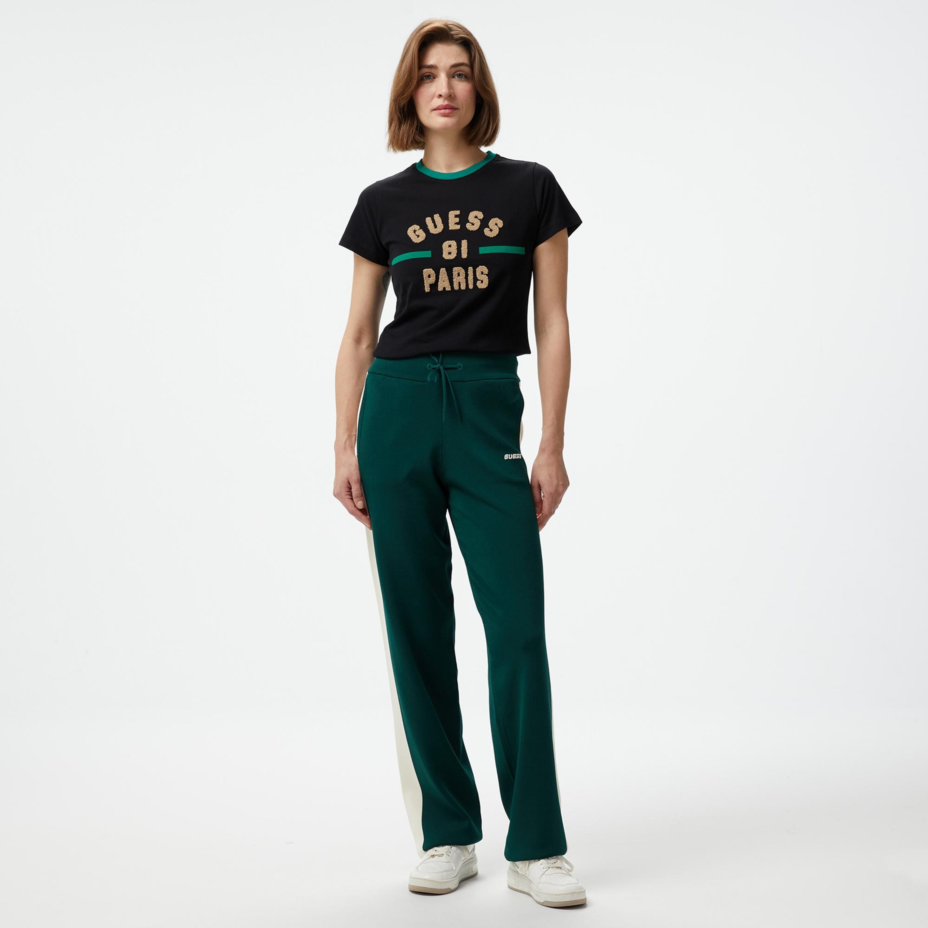 Guess Michela Stretch Tech Visce Kadın Mavi Eşofman Altı