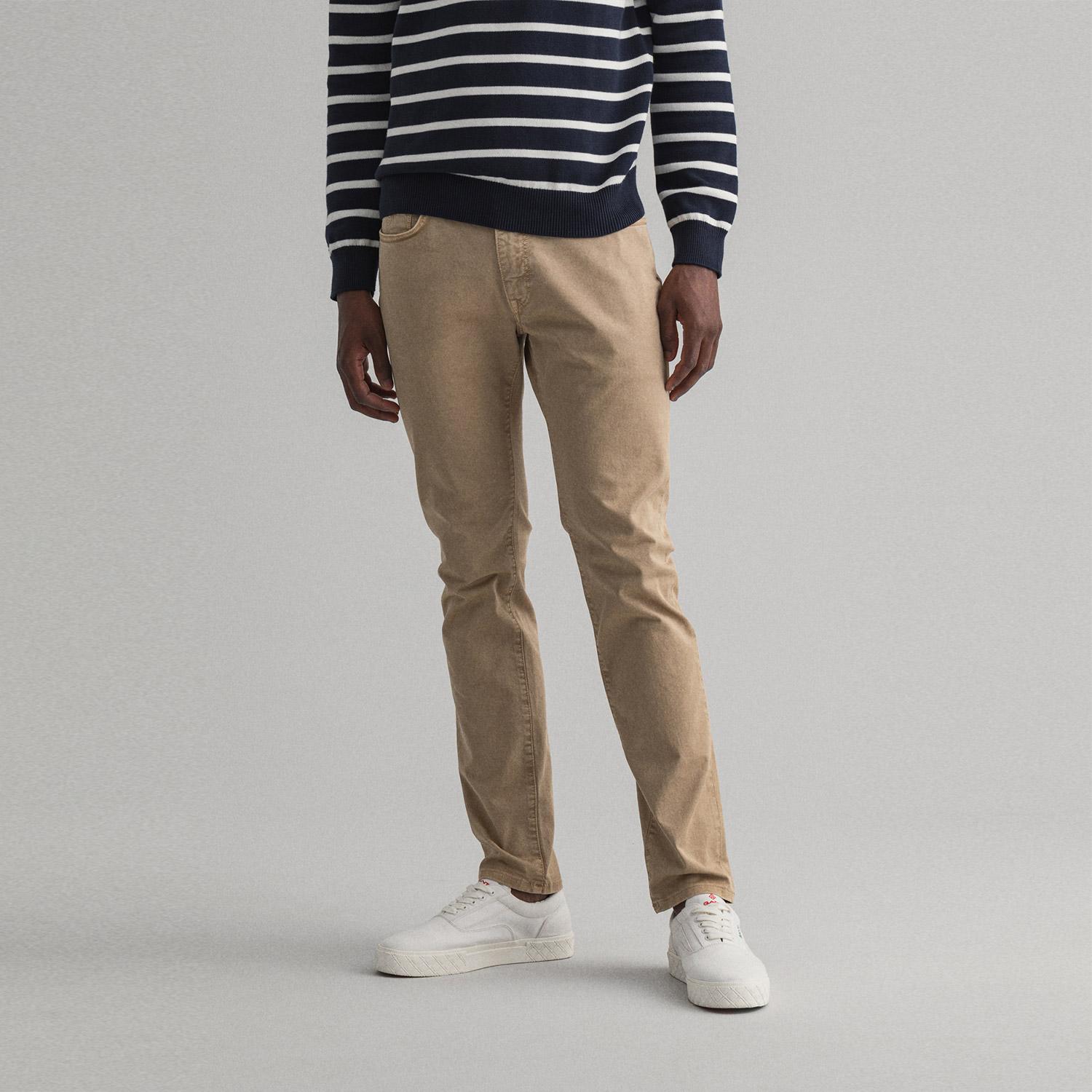 Gant Erkek Bej Slim Fit Pantolon