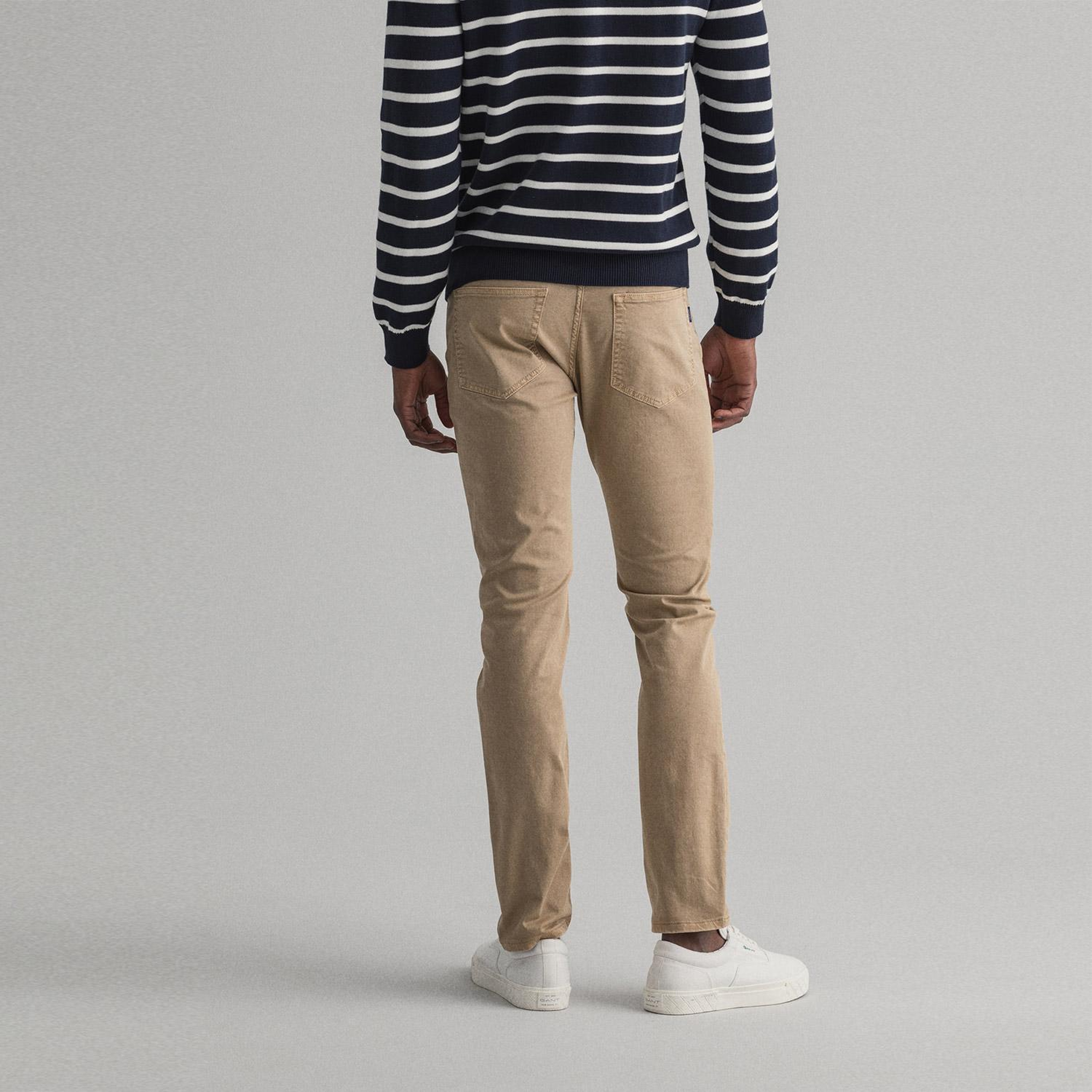 Gant Erkek Bej Slim Fit Pantolon