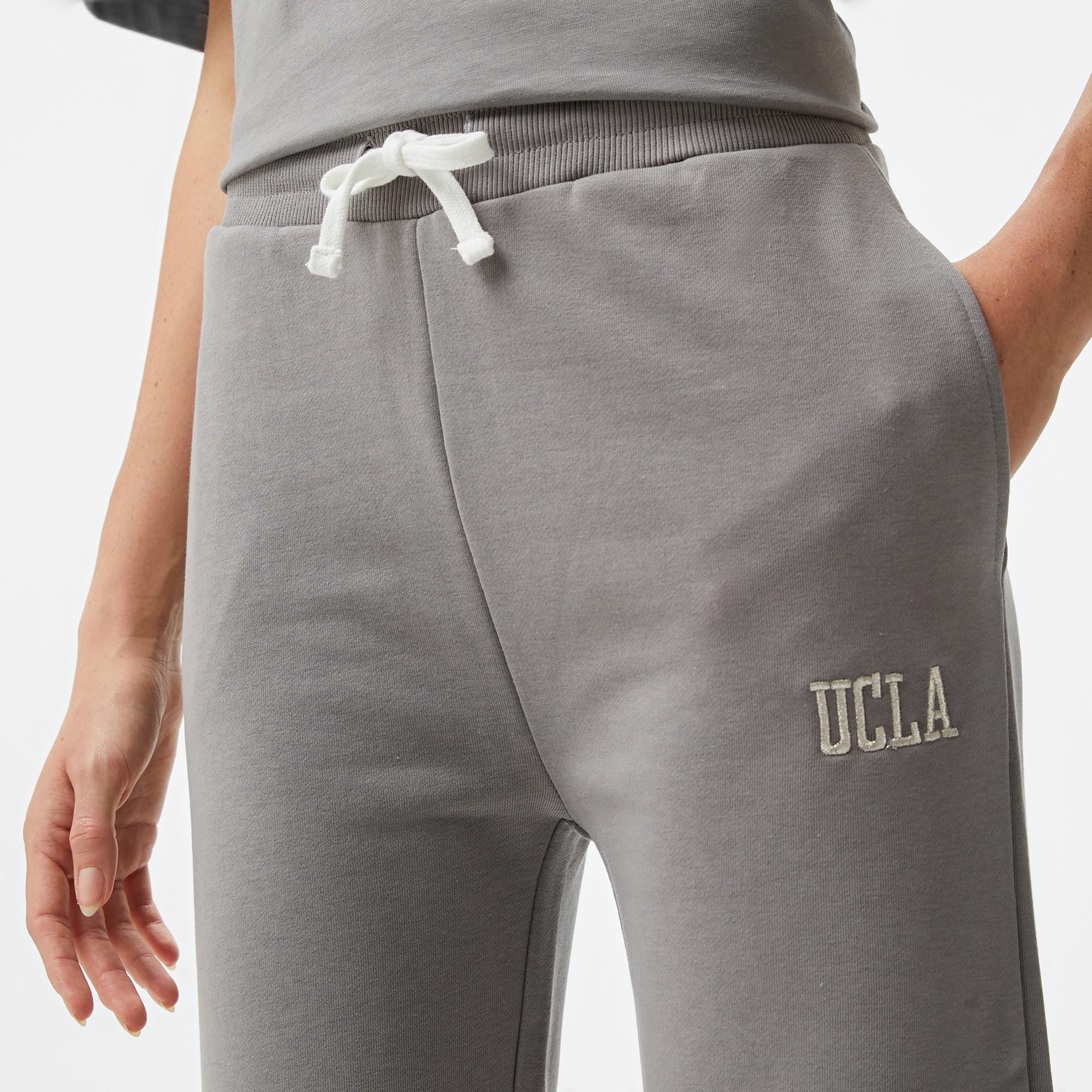 Ucla Daphne Nakışlı Kadın Gri Eşofman Altı