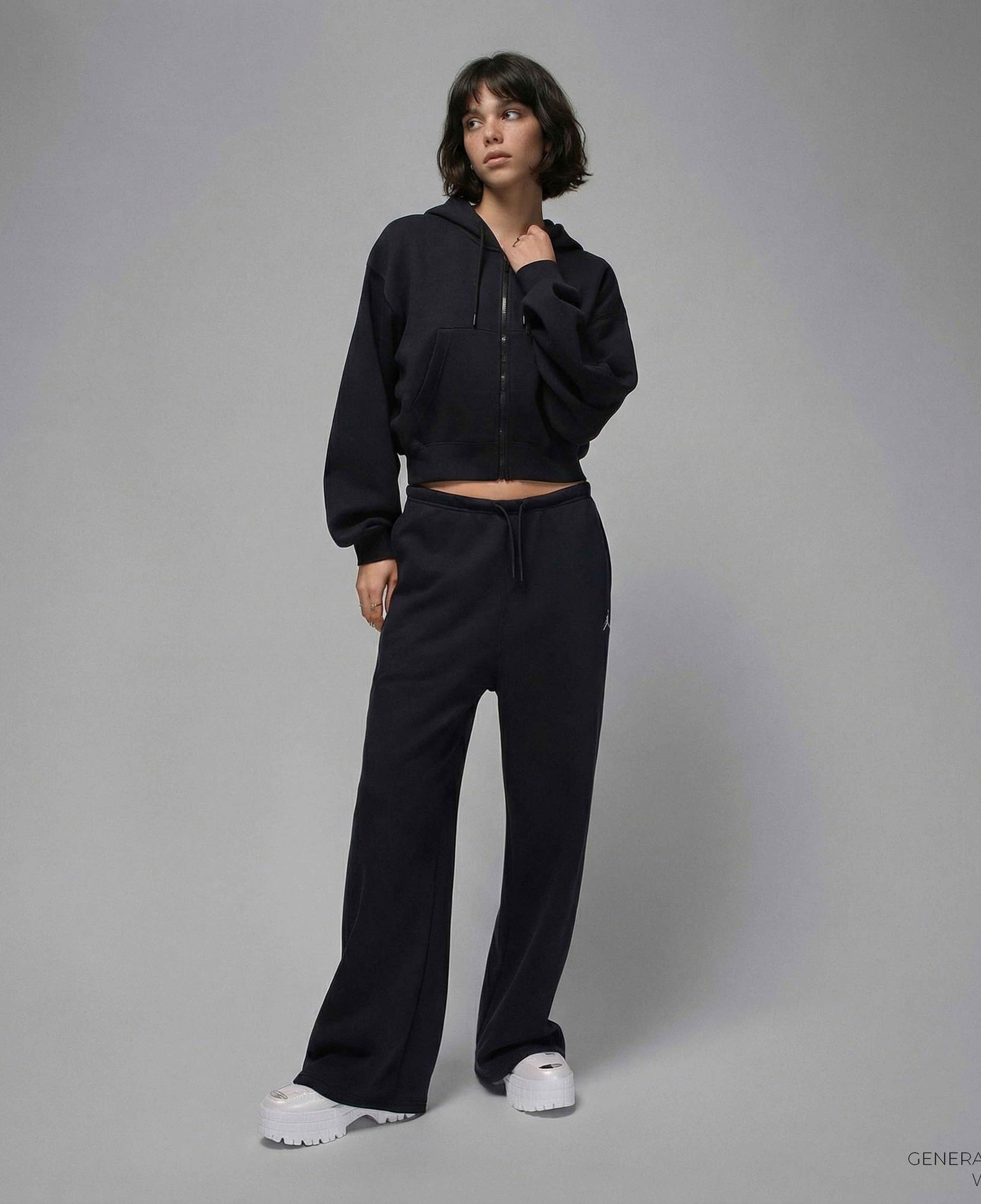 Jordan Brooklyn Fleece Kadın Siyah Sweatshirt