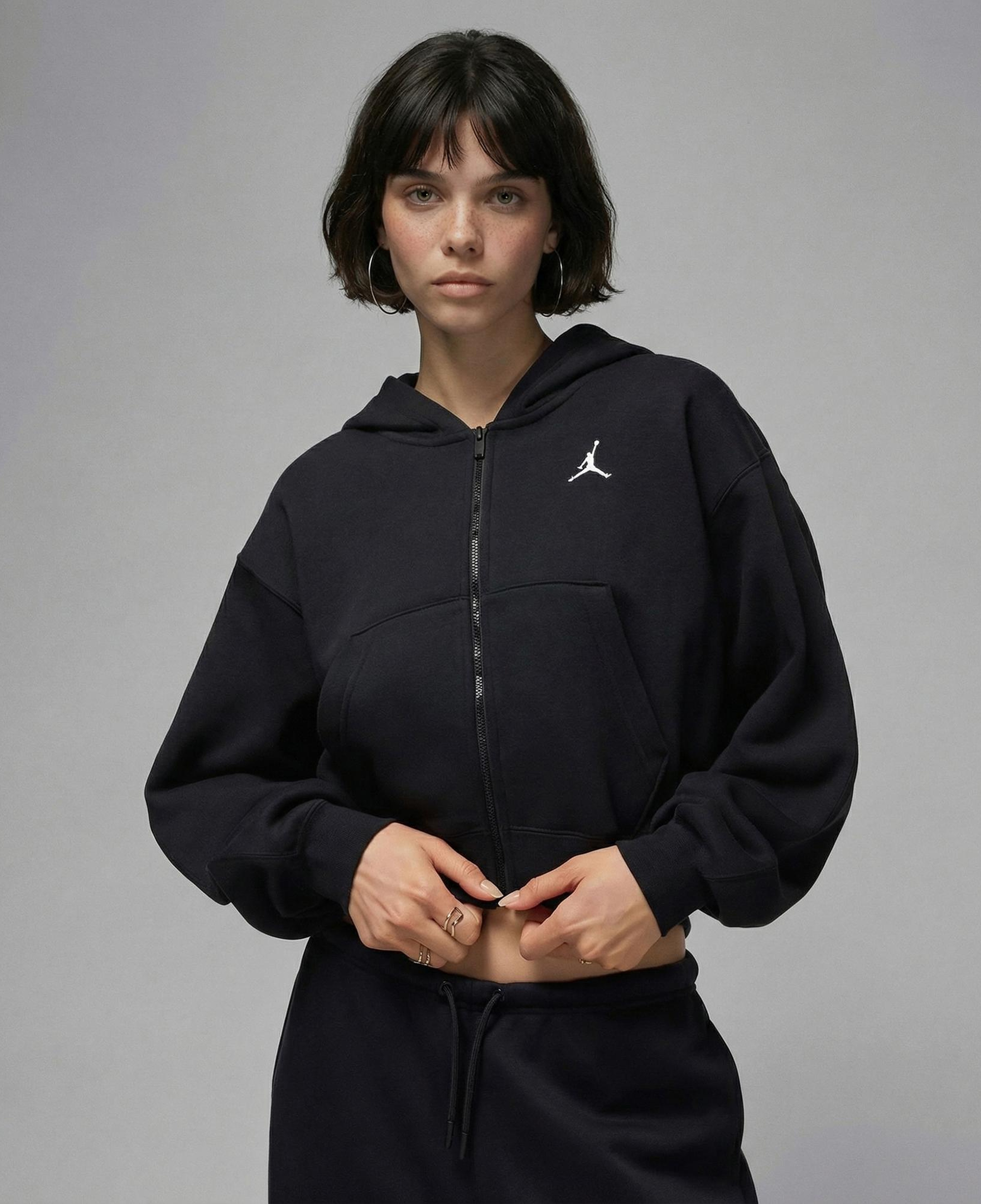 Jordan Brooklyn Fleece Kadın Siyah Sweatshirt