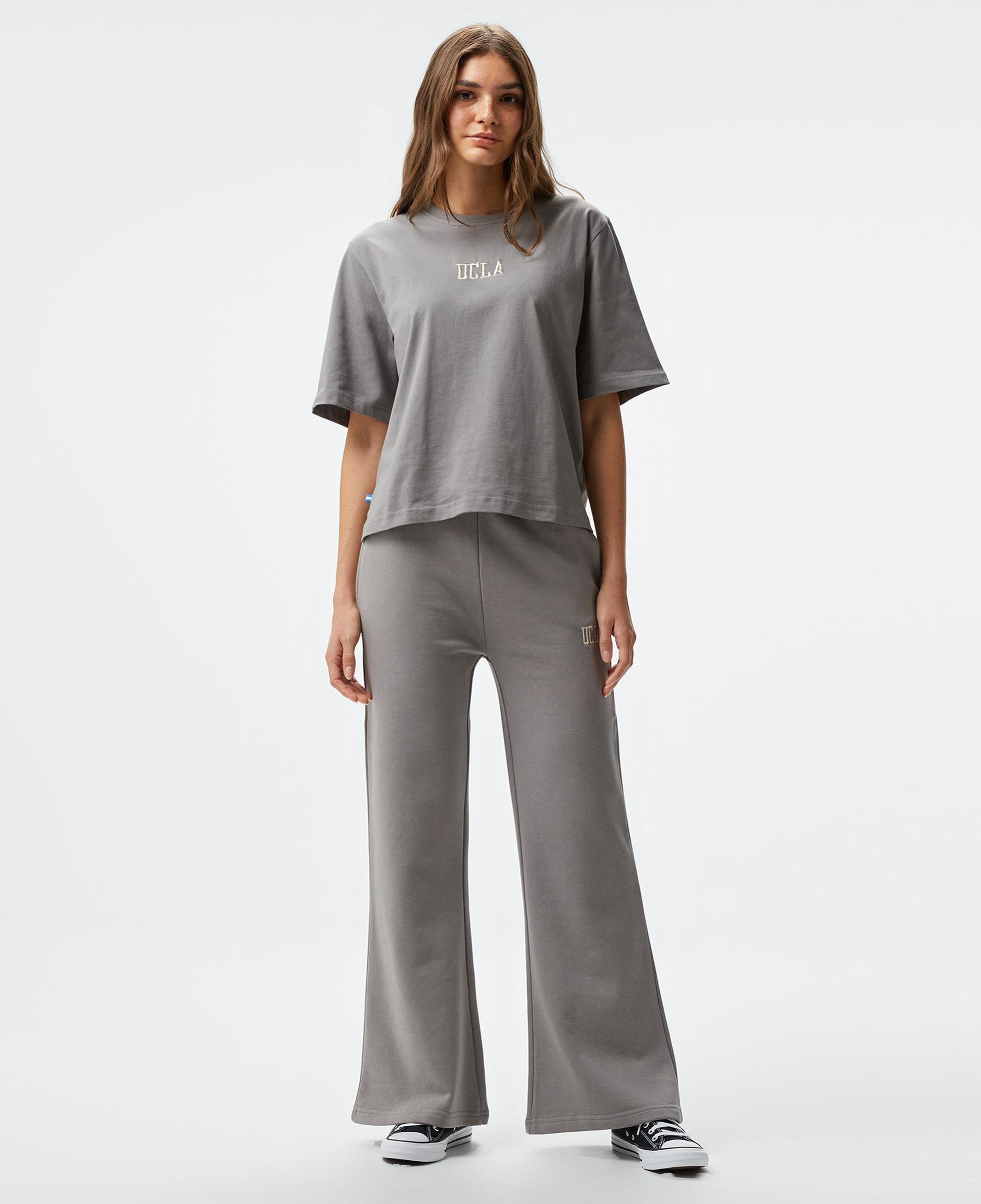 Ucla Daphne Nakışlı Kadın Gri Eşofman Altı