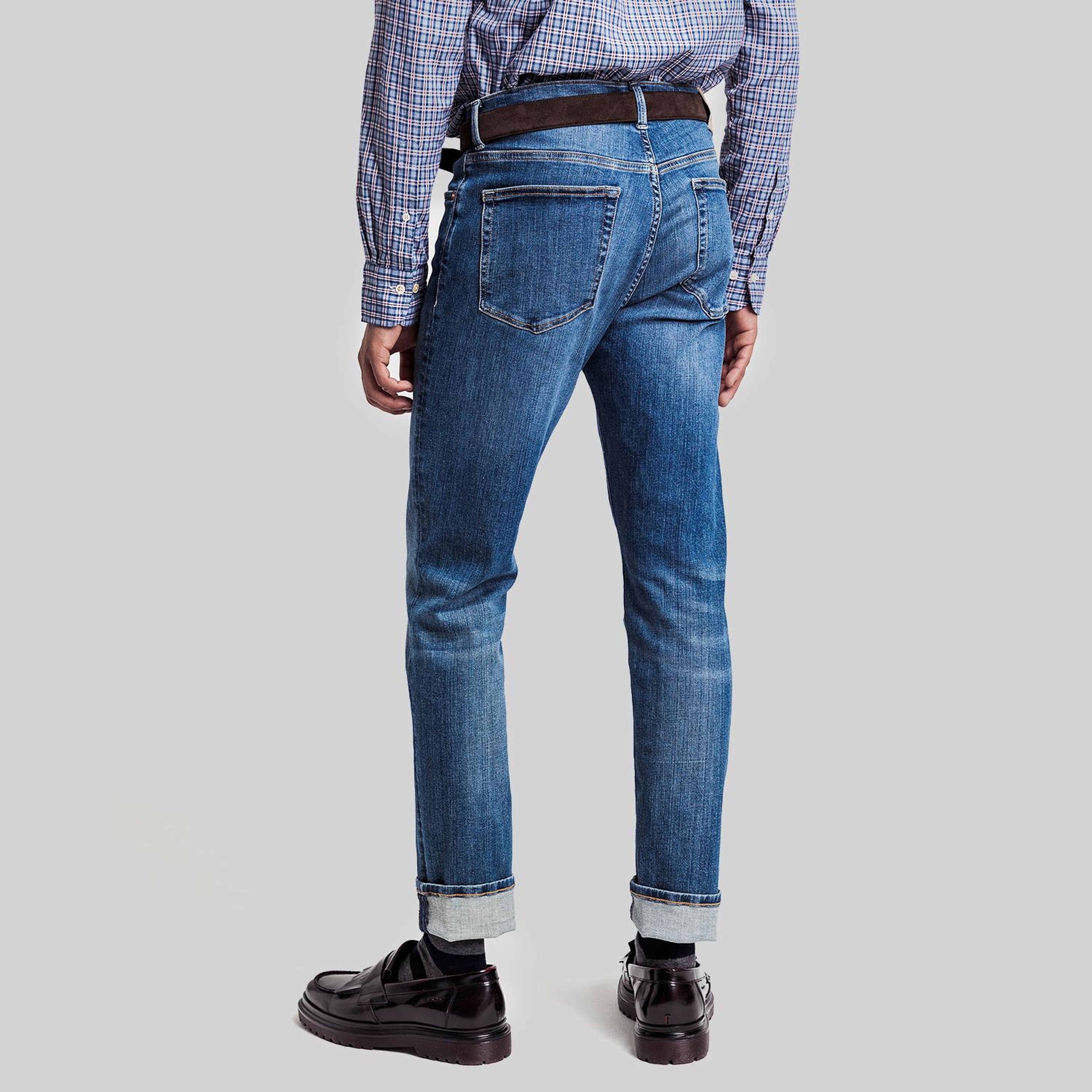 GANT Erkek Mavi Extra Slim Fit Jean Pantolon