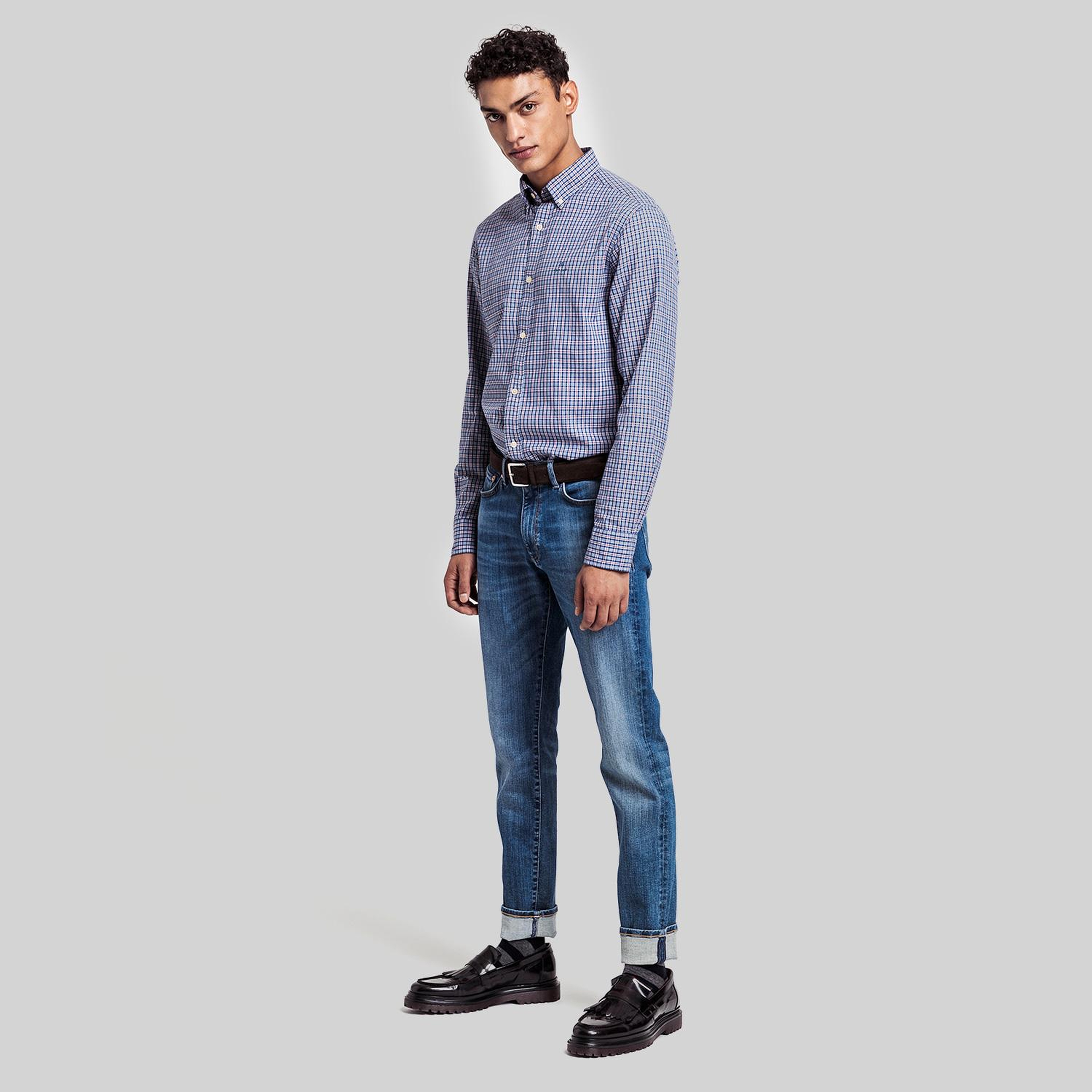GANT Erkek Mavi Extra Slim Fit Jean Pantolon